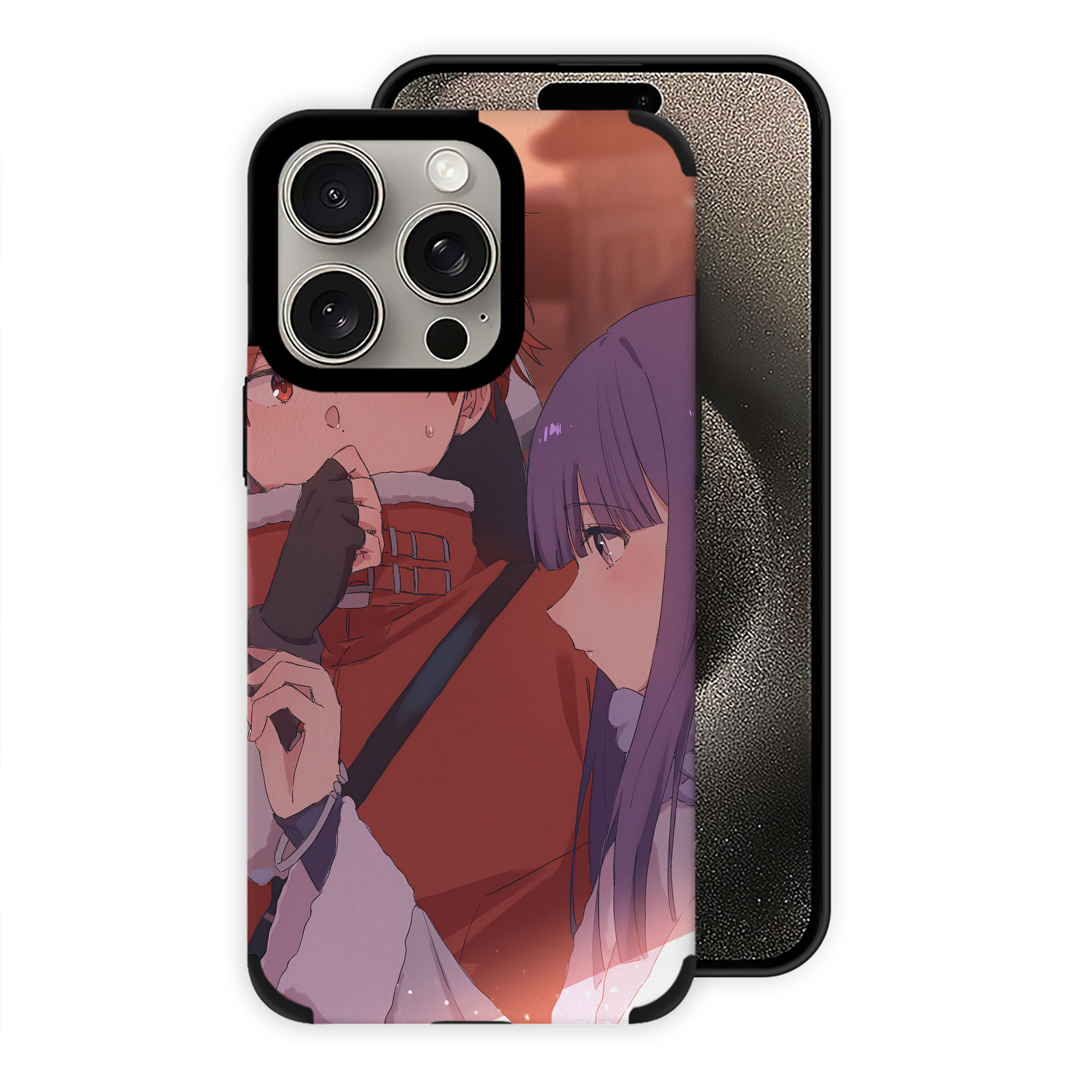 （画像用） 葬送のフリーレン Frieren 【iPhone15ProMax対応】 PUレザー スマホケース 耐衝撃＆黄変防止