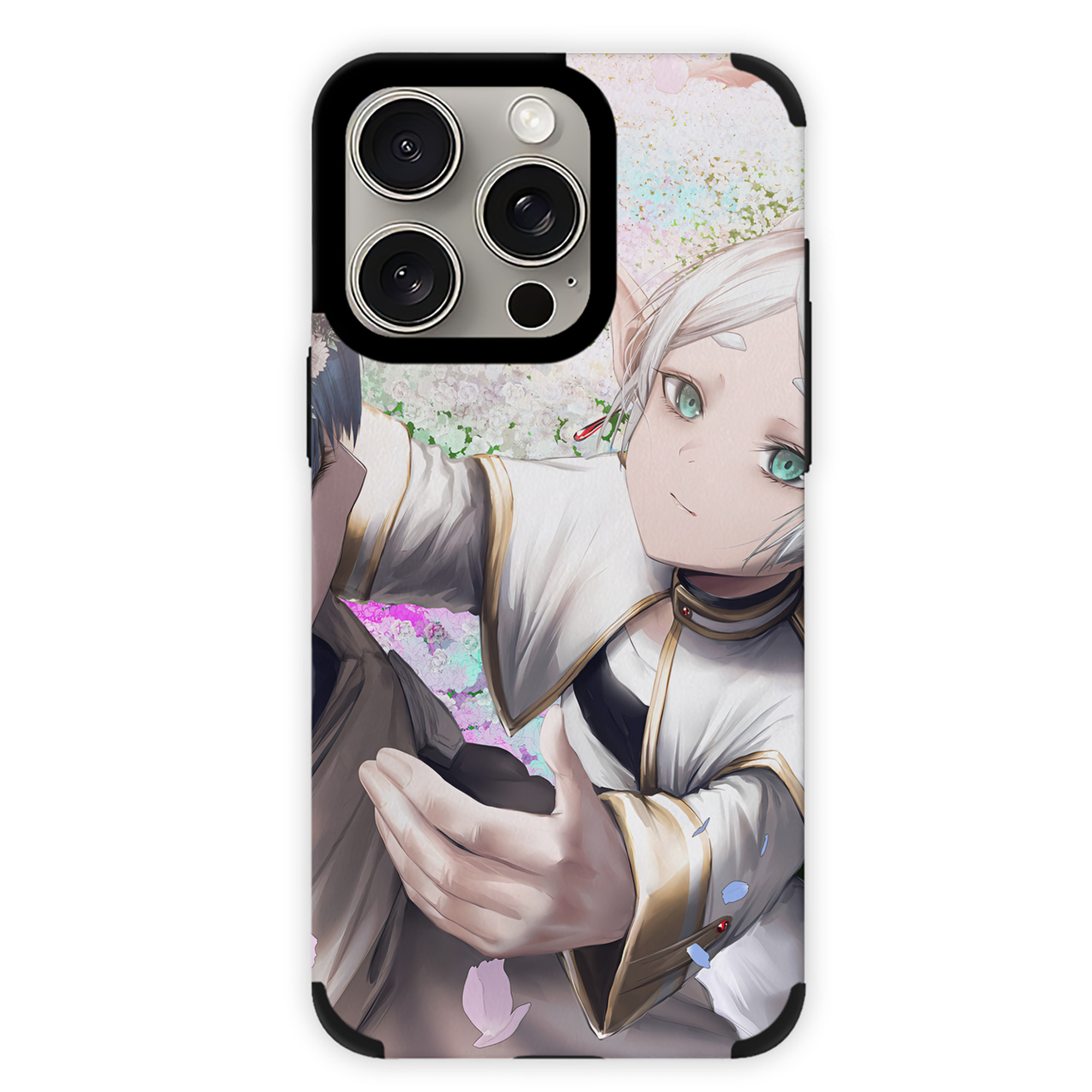 （画像用） 葬送のフリーレン Frieren 【iPhone15ProMax対応】 PUレザー スマホケース 耐衝撃＆黄変防止