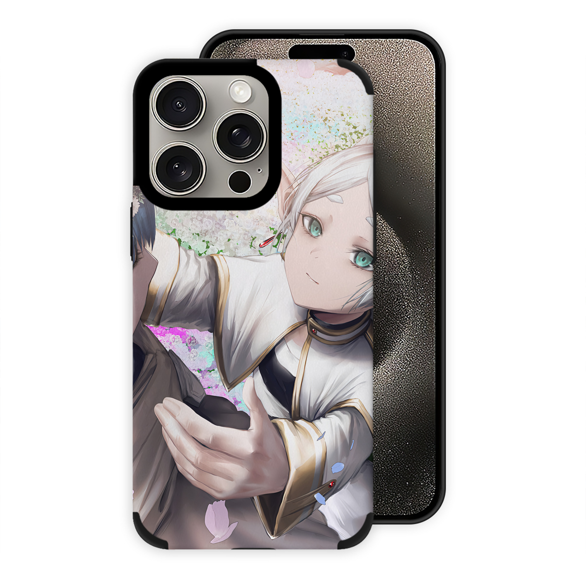 （画像用） 葬送のフリーレン Frieren 【iPhone15ProMax対応】 PUレザー スマホケース 耐衝撃＆黄変防止