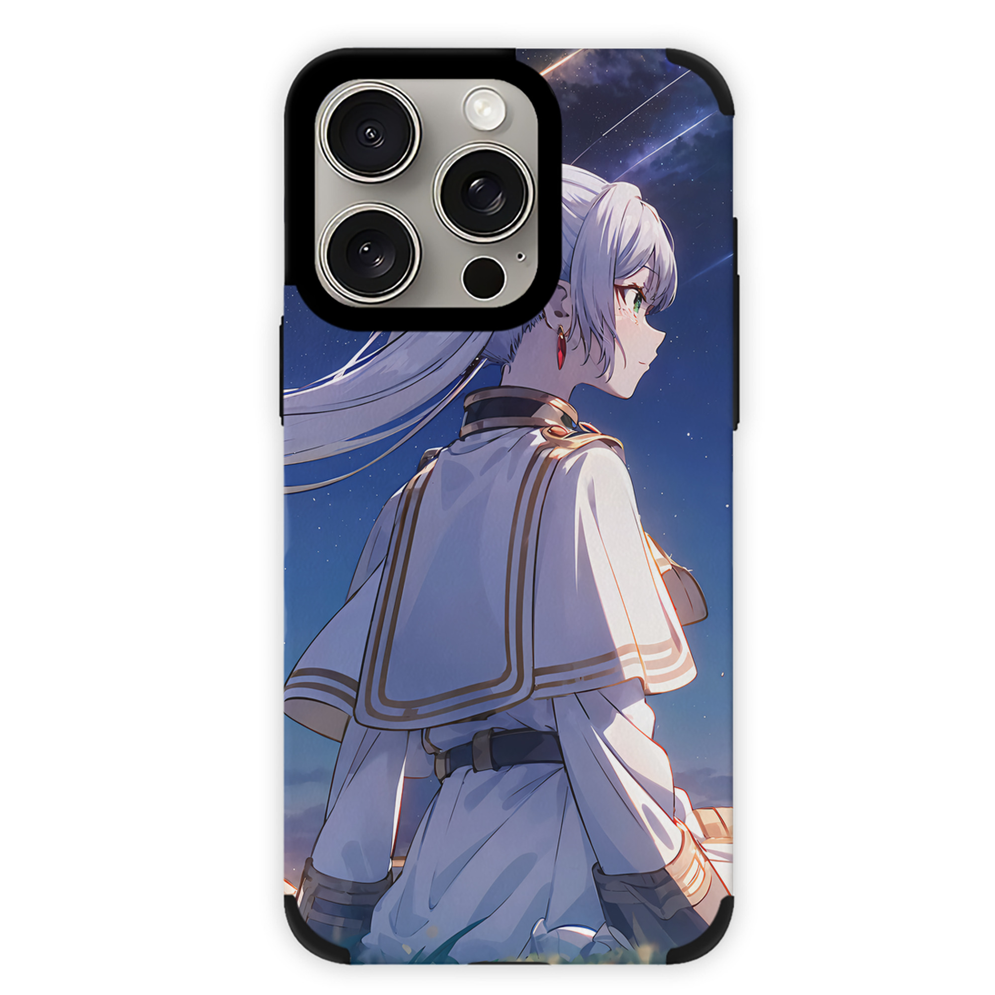 （画像用） 葬送のフリーレン Frieren 【iPhone15ProMax対応】 PUレザー スマホケース 耐衝撃＆黄変防止
