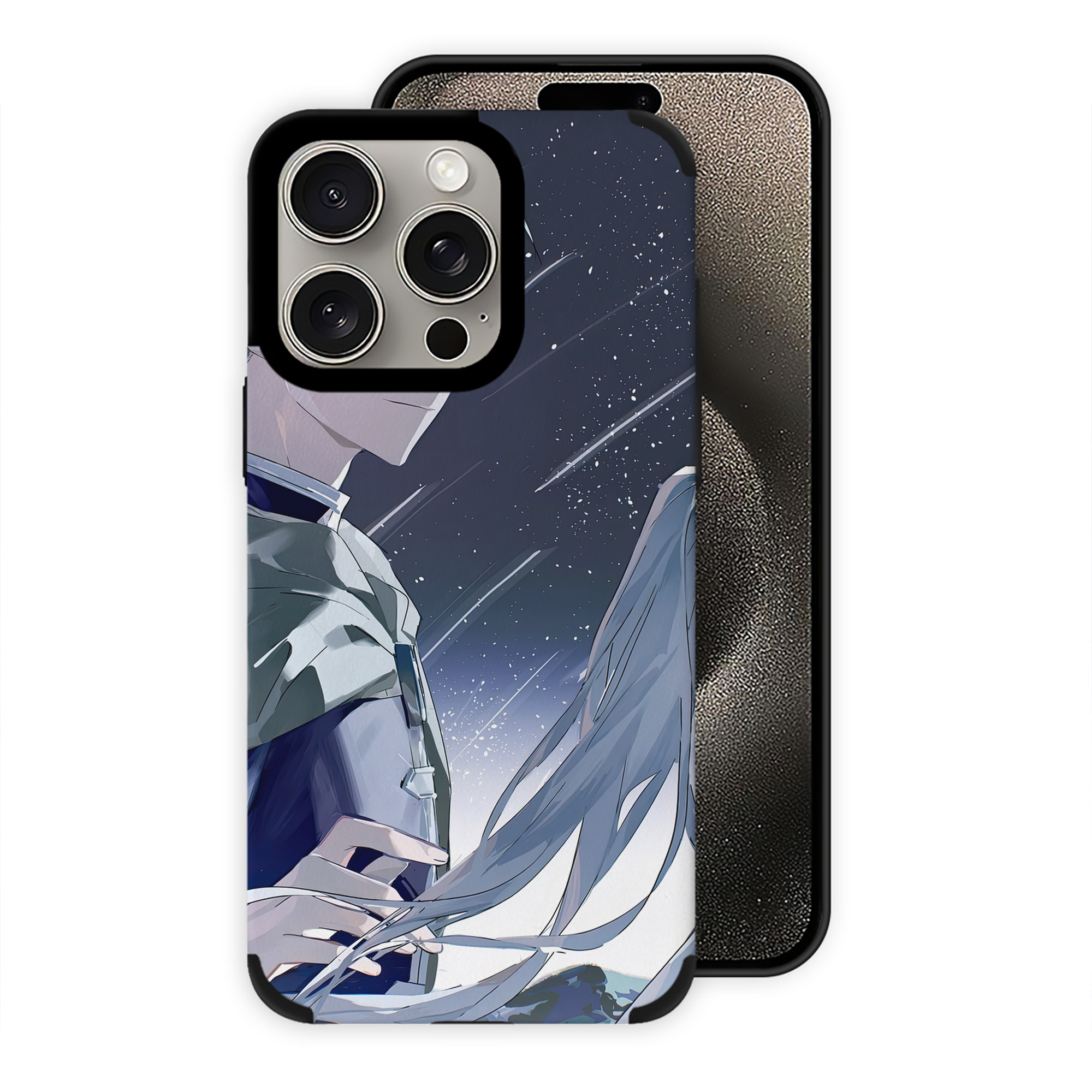 （画像用） 葬送のフリーレン Frieren 【iPhone15ProMax対応】 PUレザー スマホケース 耐衝撃＆黄変防止