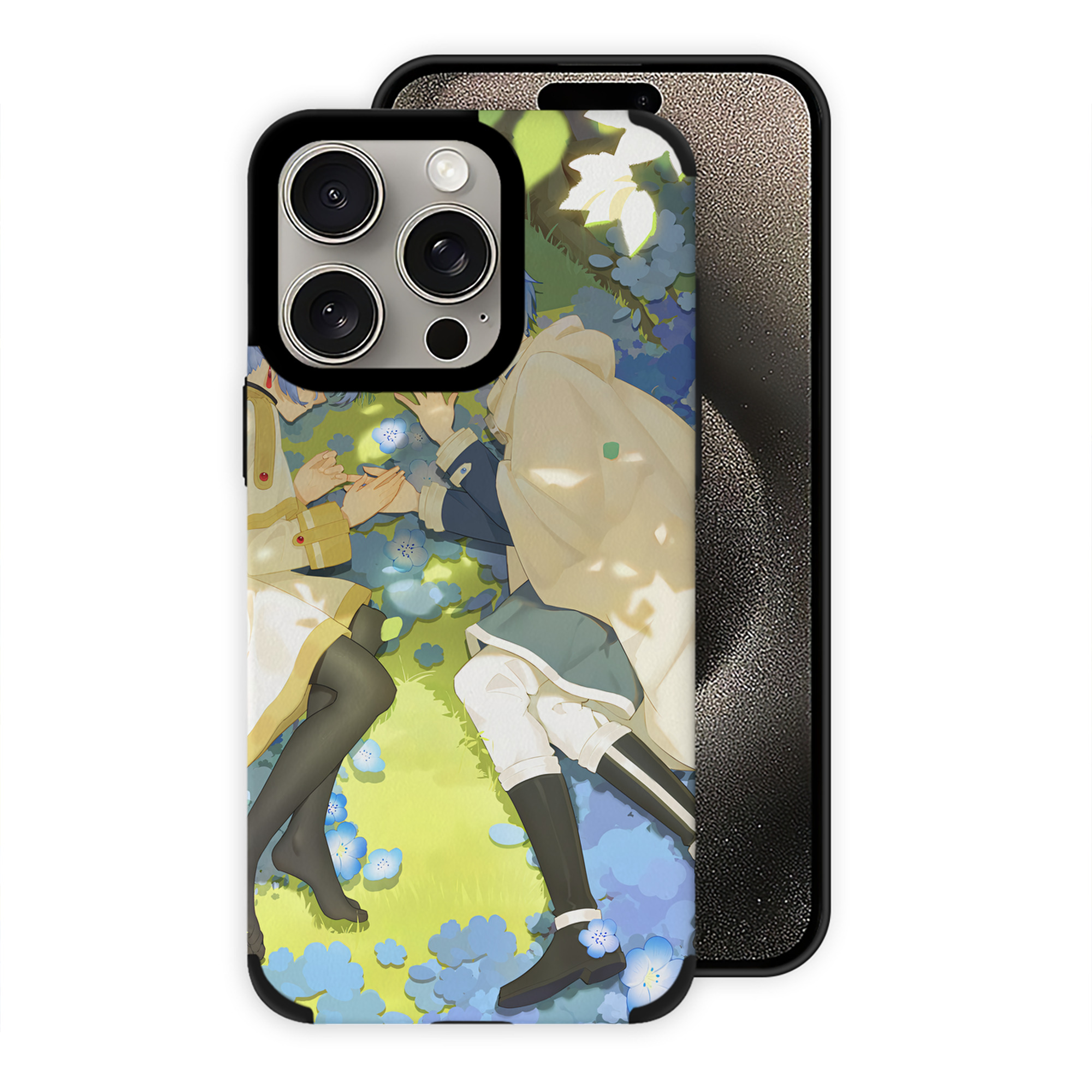 （画像用） 葬送のフリーレン Frieren 【iPhone15ProMax対応】 PUレザー スマホケース 耐衝撃＆黄変防止