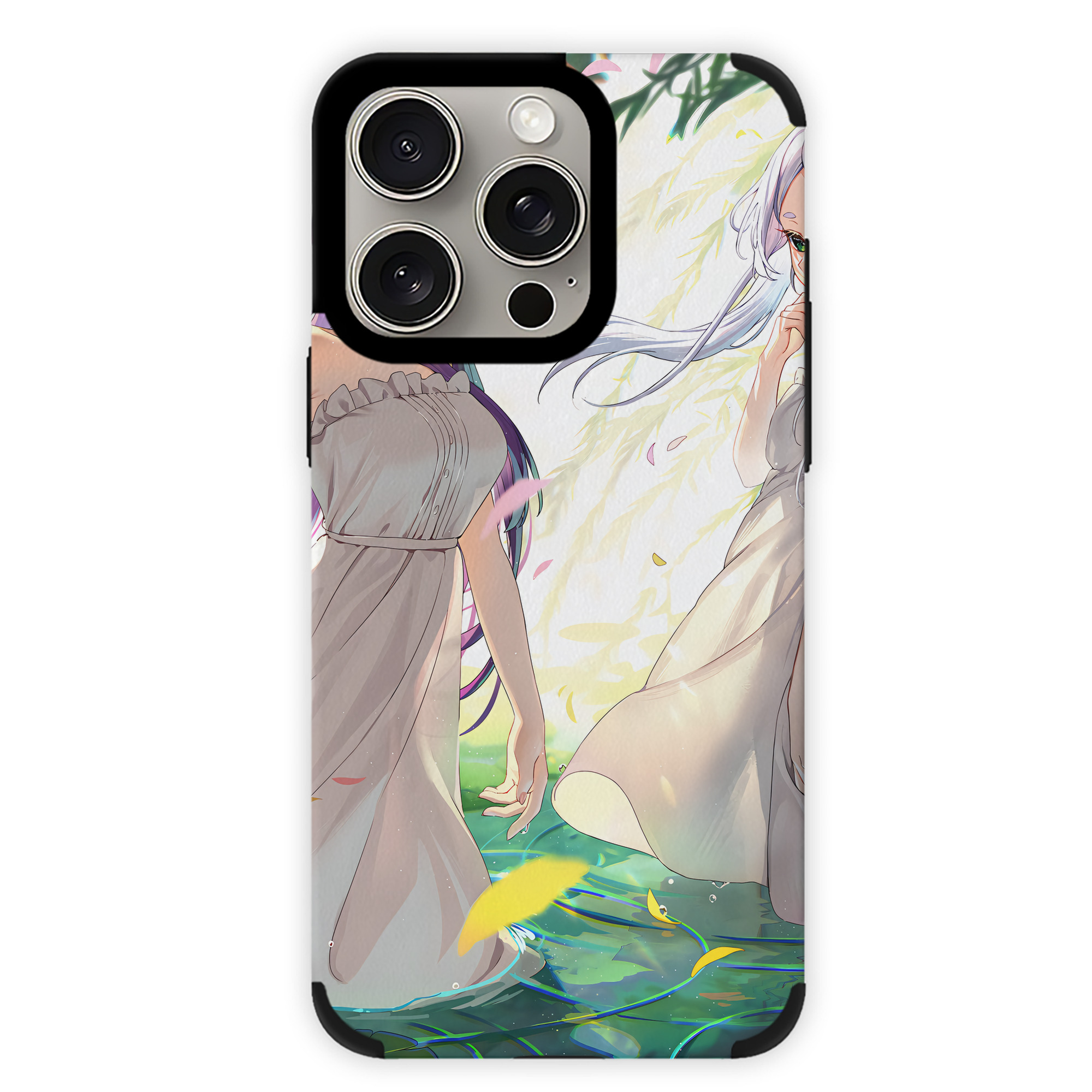 （画像用） 葬送のフリーレン Frieren 【iPhone15ProMax対応】 PUレザー スマホケース 耐衝撃＆黄変防止