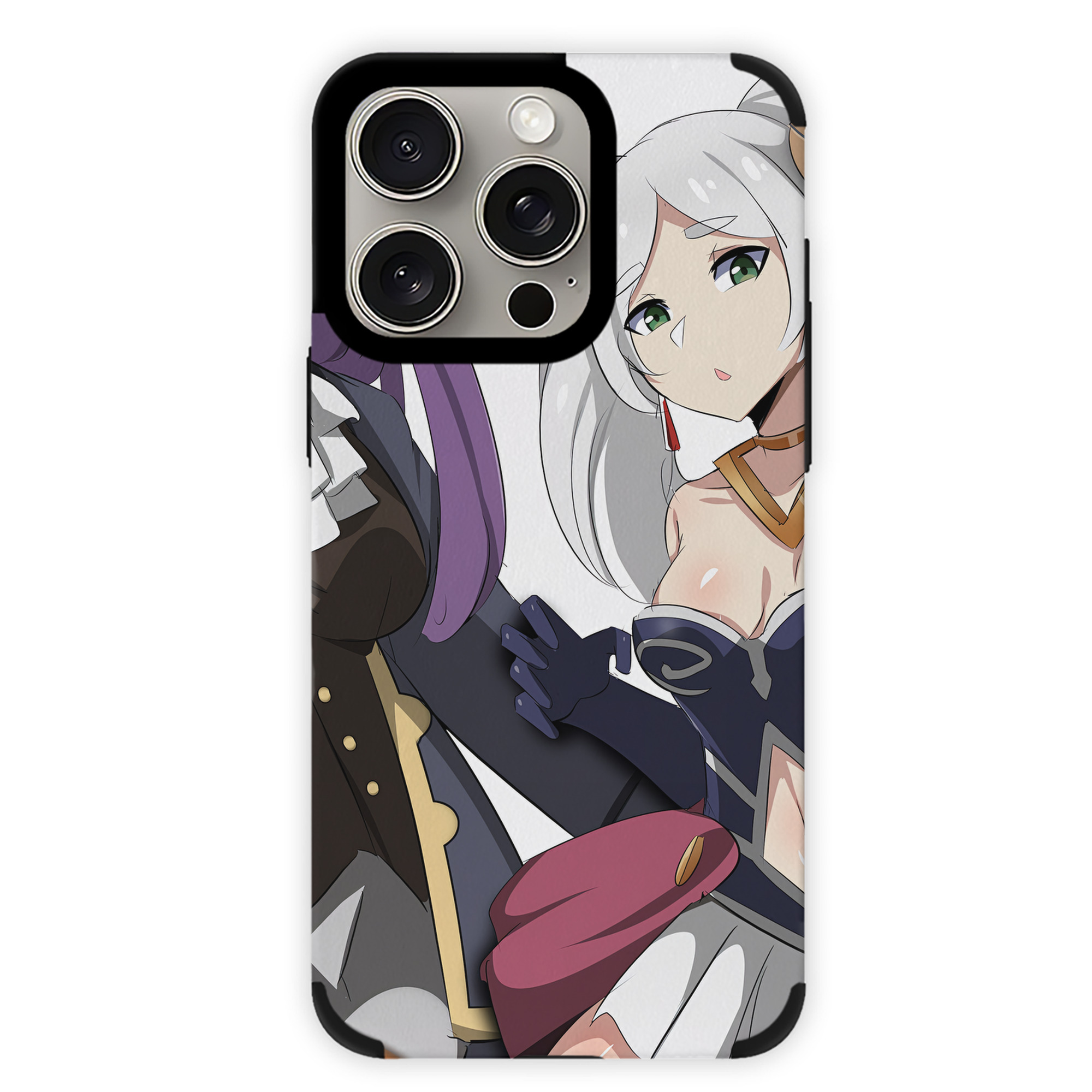 （画像用） 葬送のフリーレン Frieren 【iPhone15ProMax対応】 PUレザー スマホケース 耐衝撃＆黄変防止