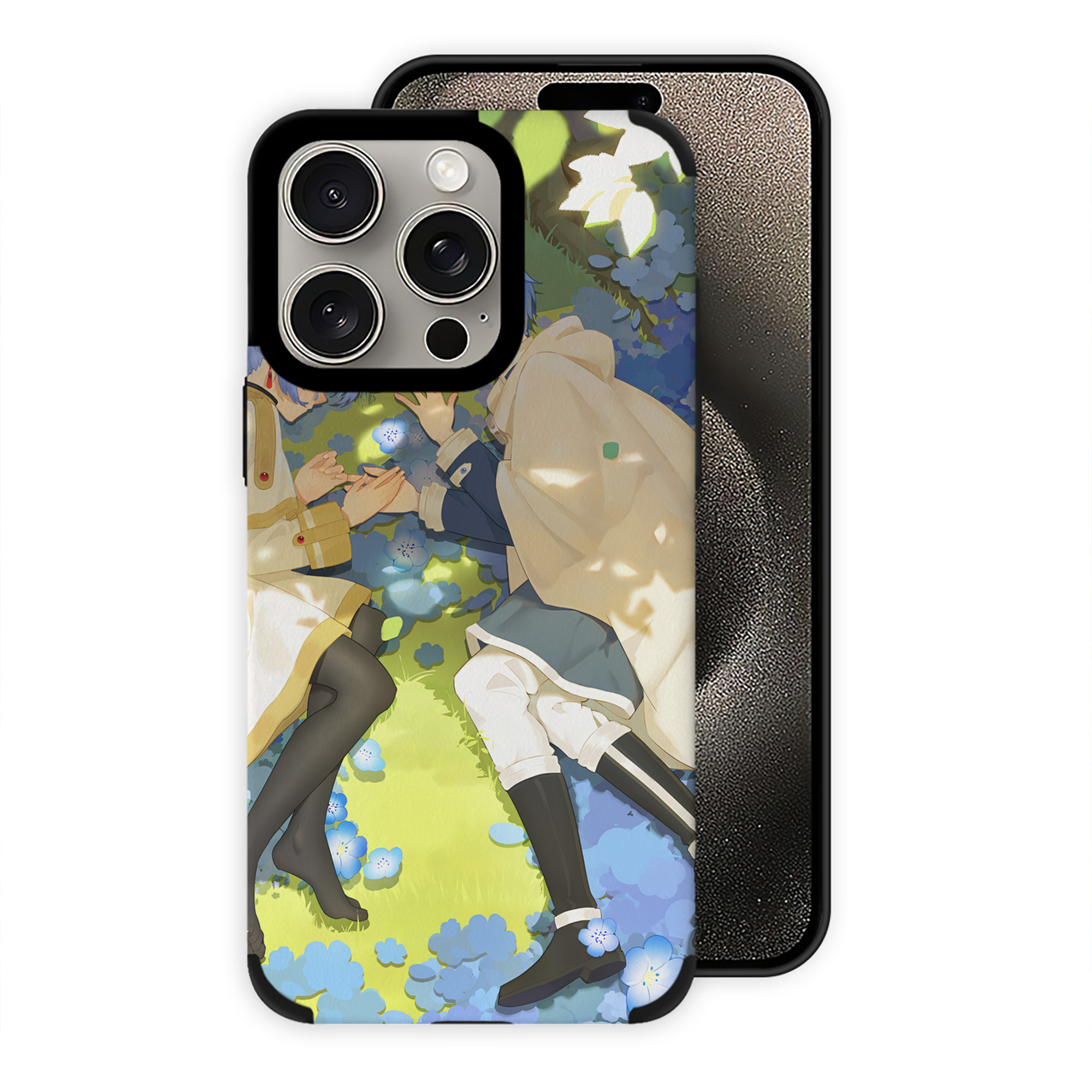 （画像用） 葬送のフリーレン Frieren 【iPhone15ProMax対応】 PUレザー スマホケース 耐衝撃＆黄変防止