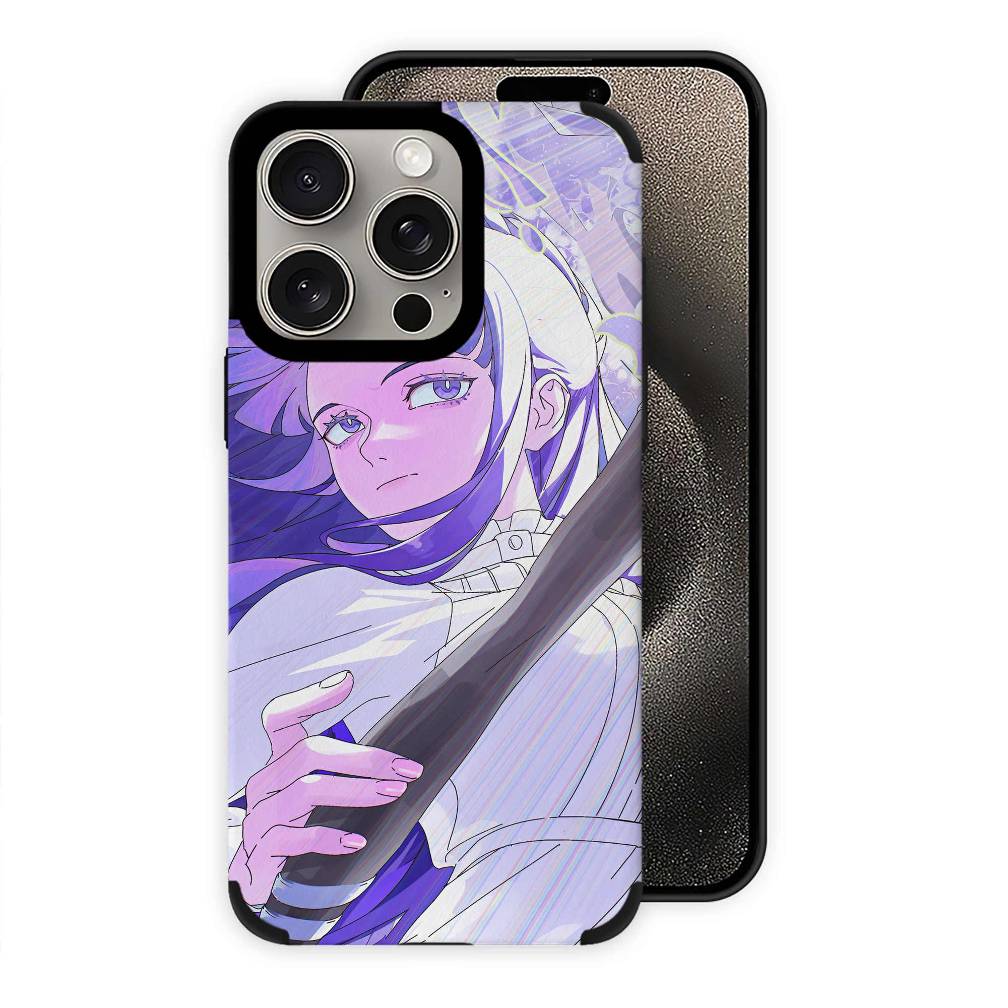 （画像用） 葬送のフリーレン Frieren 【iPhone15ProMax対応】 PUレザー スマホケース 耐衝撃＆黄変防止