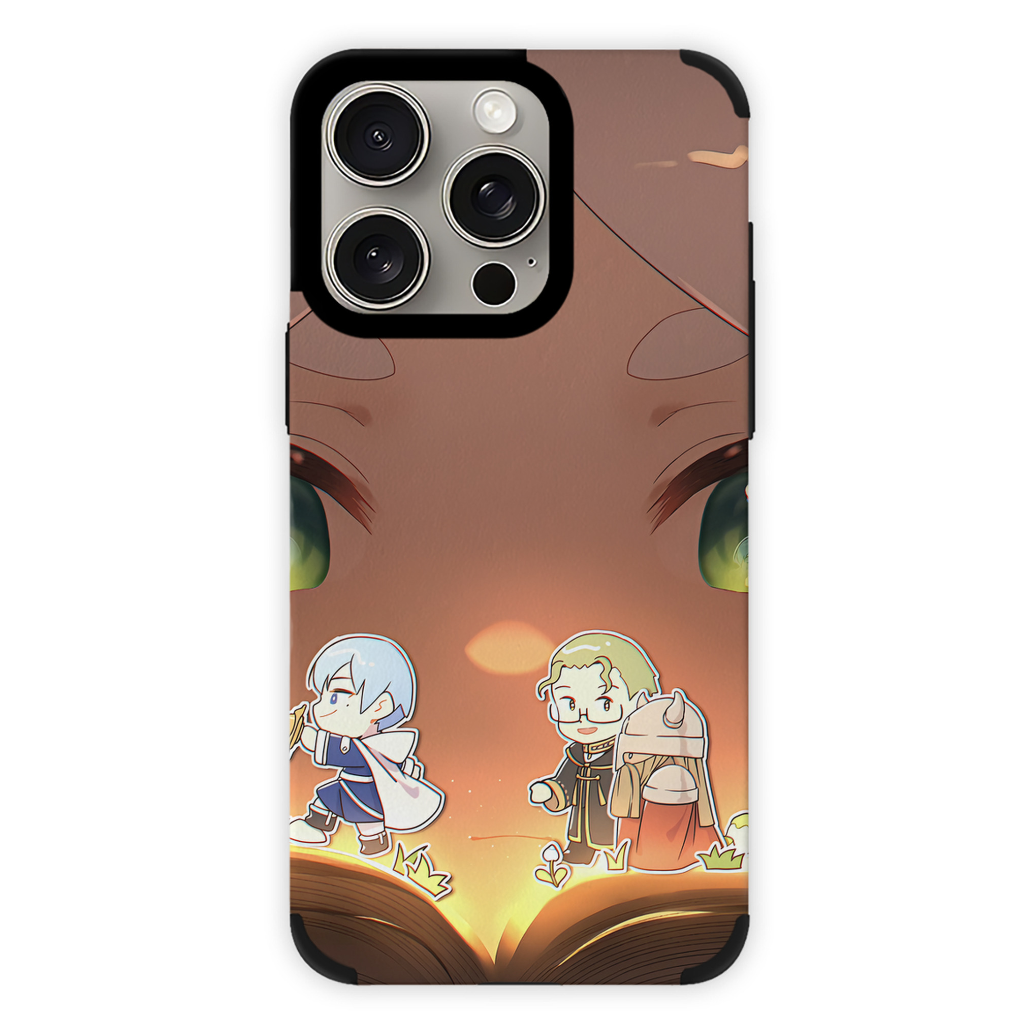 （画像用） 葬送のフリーレン Frieren 【iPhone15ProMax対応】 PUレザー スマホケース 耐衝撃＆黄変防止