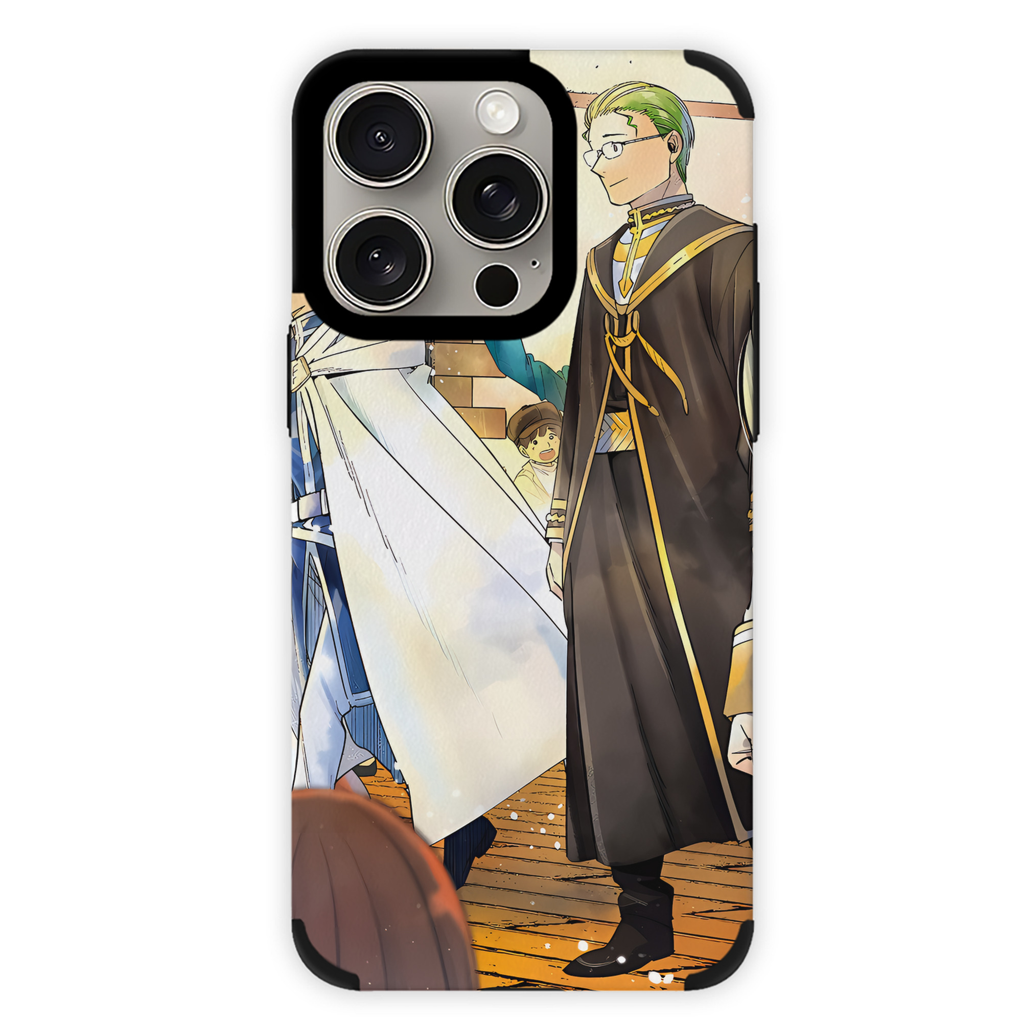 （画像用） 葬送のフリーレン Frieren 【iPhone15ProMax対応】 PUレザー スマホケース 耐衝撃＆黄変防止
