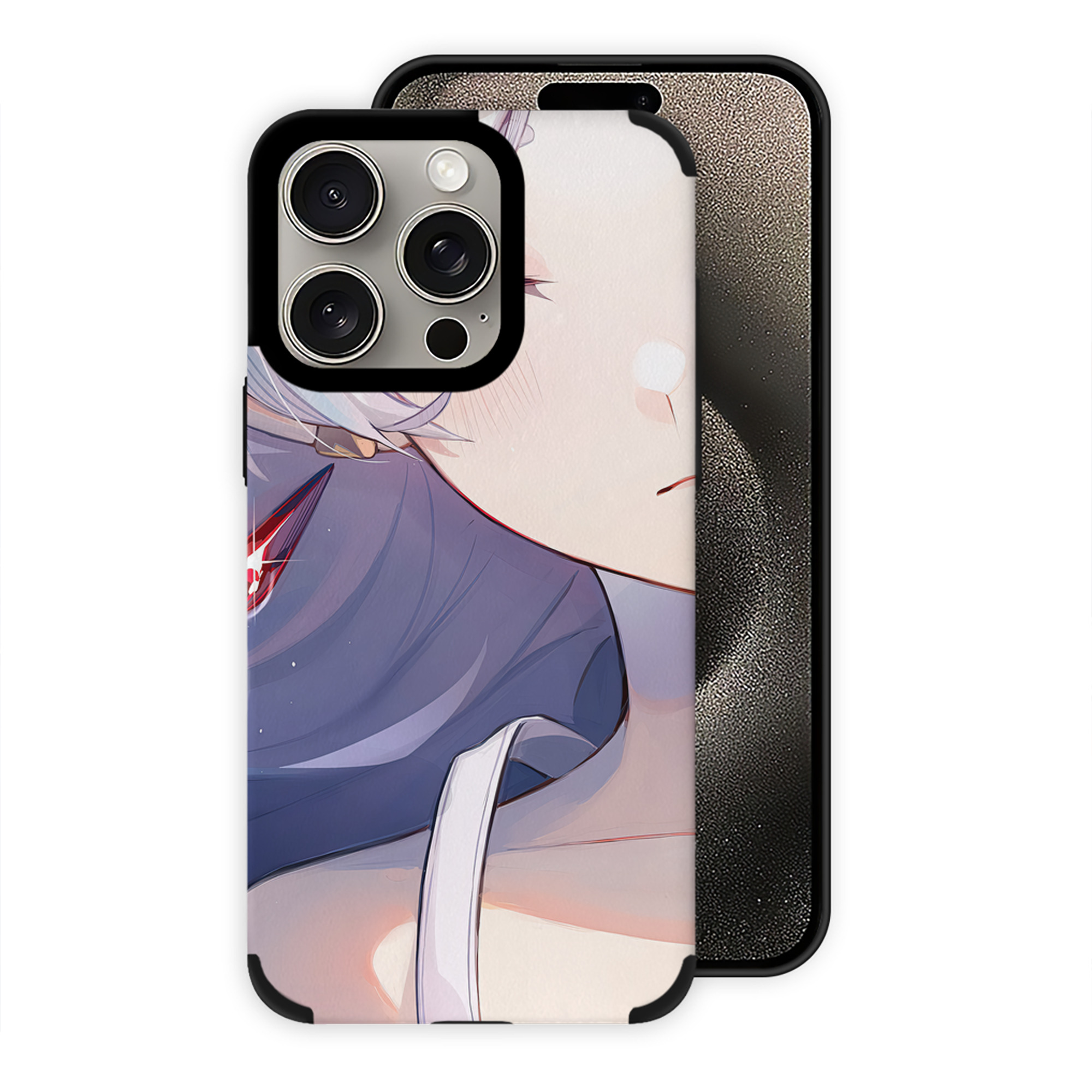 （画像用） 葬送のフリーレン Frieren 【iPhone15ProMax対応】 PUレザー スマホケース 耐衝撃＆黄変防止
