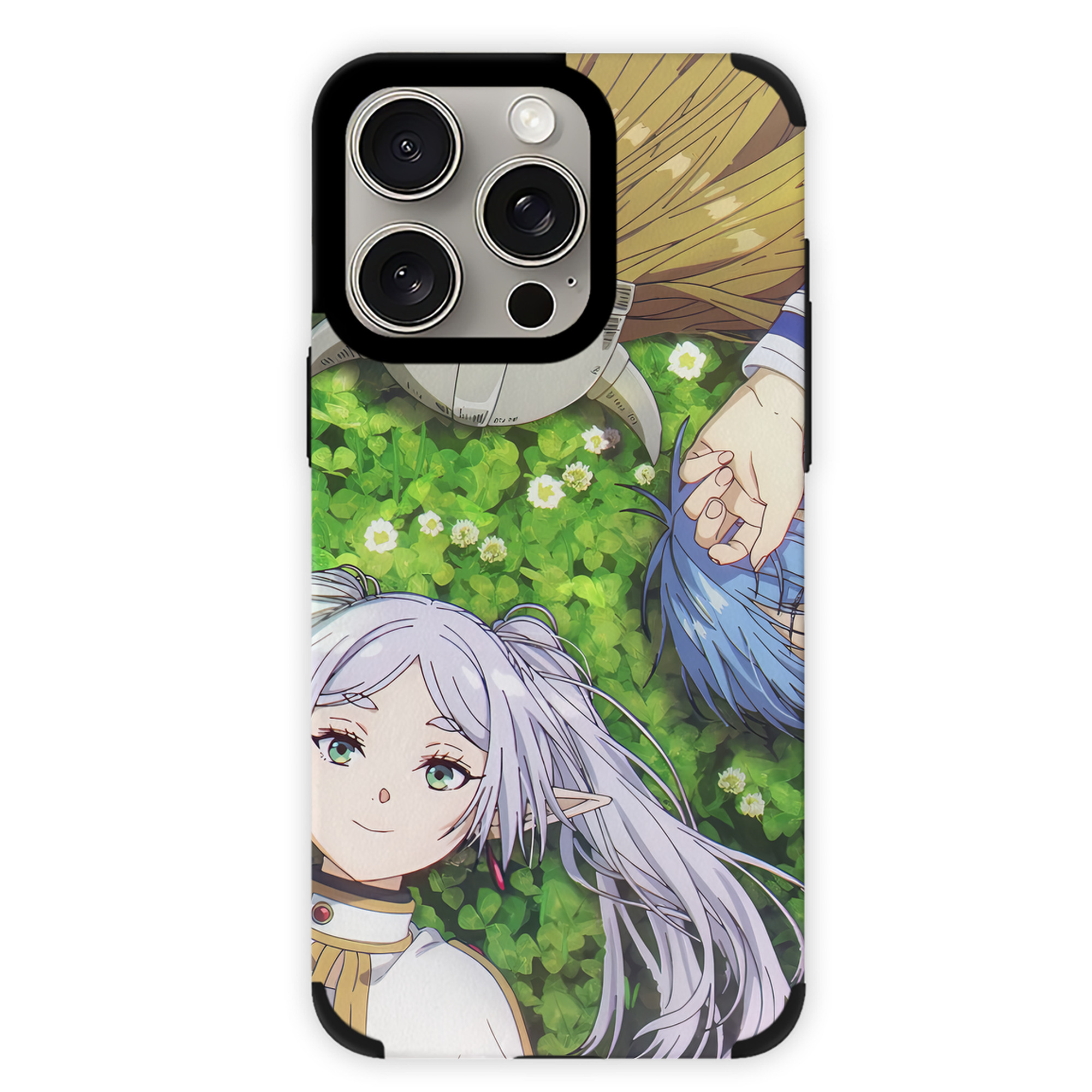 （画像用） 葬送のフリーレン Frieren 【iPhone15ProMax対応】 PUレザー スマホケース 耐衝撃＆黄変防止