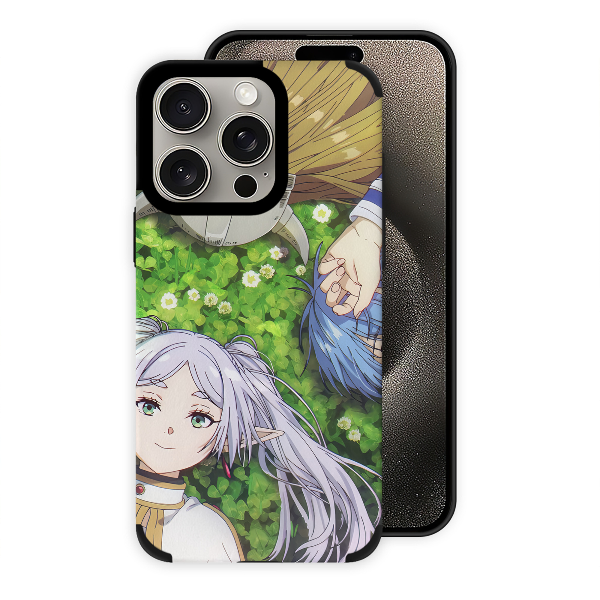 （画像用） 葬送のフリーレン Frieren 【iPhone15ProMax対応】 PUレザー スマホケース 耐衝撃＆黄変防止