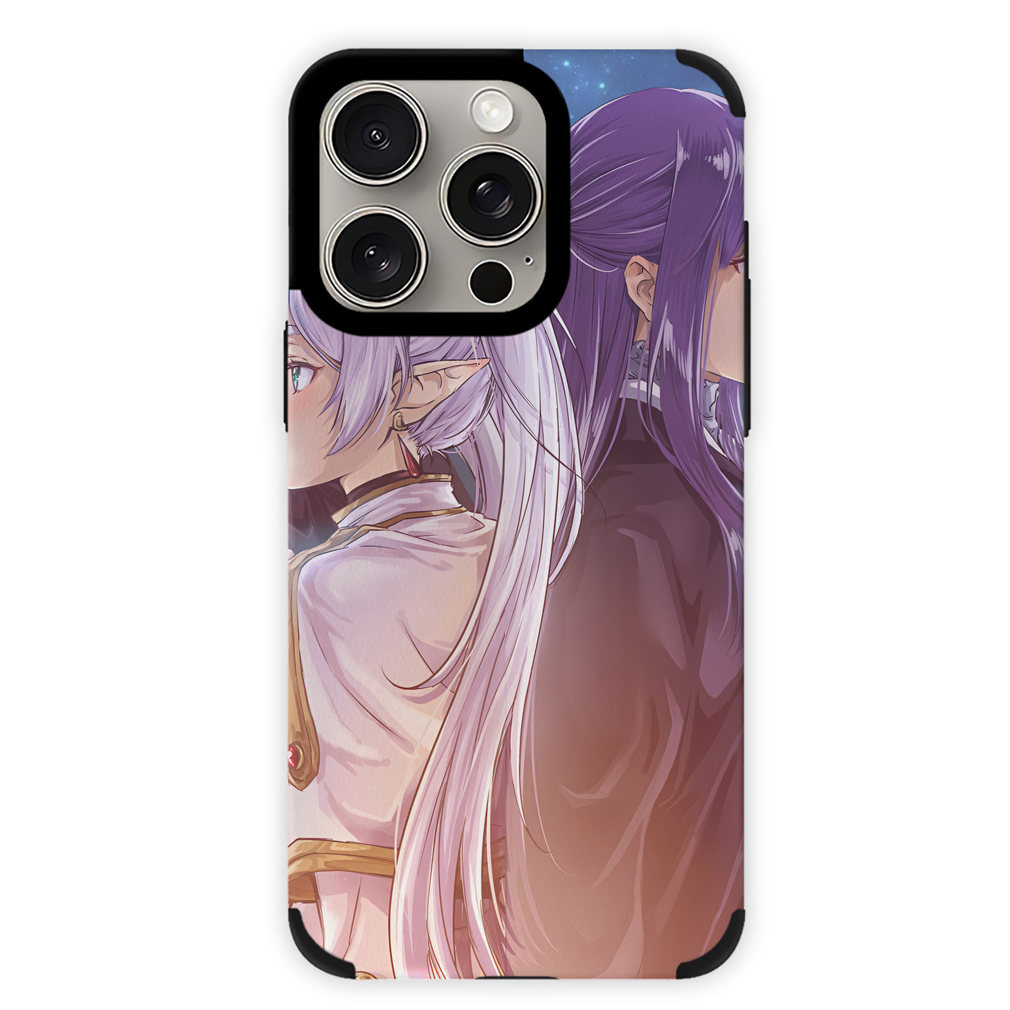 （画像用） 葬送のフリーレン Frieren 【iPhone15ProMax対応】 PUレザー スマホケース 耐衝撃＆黄変防止