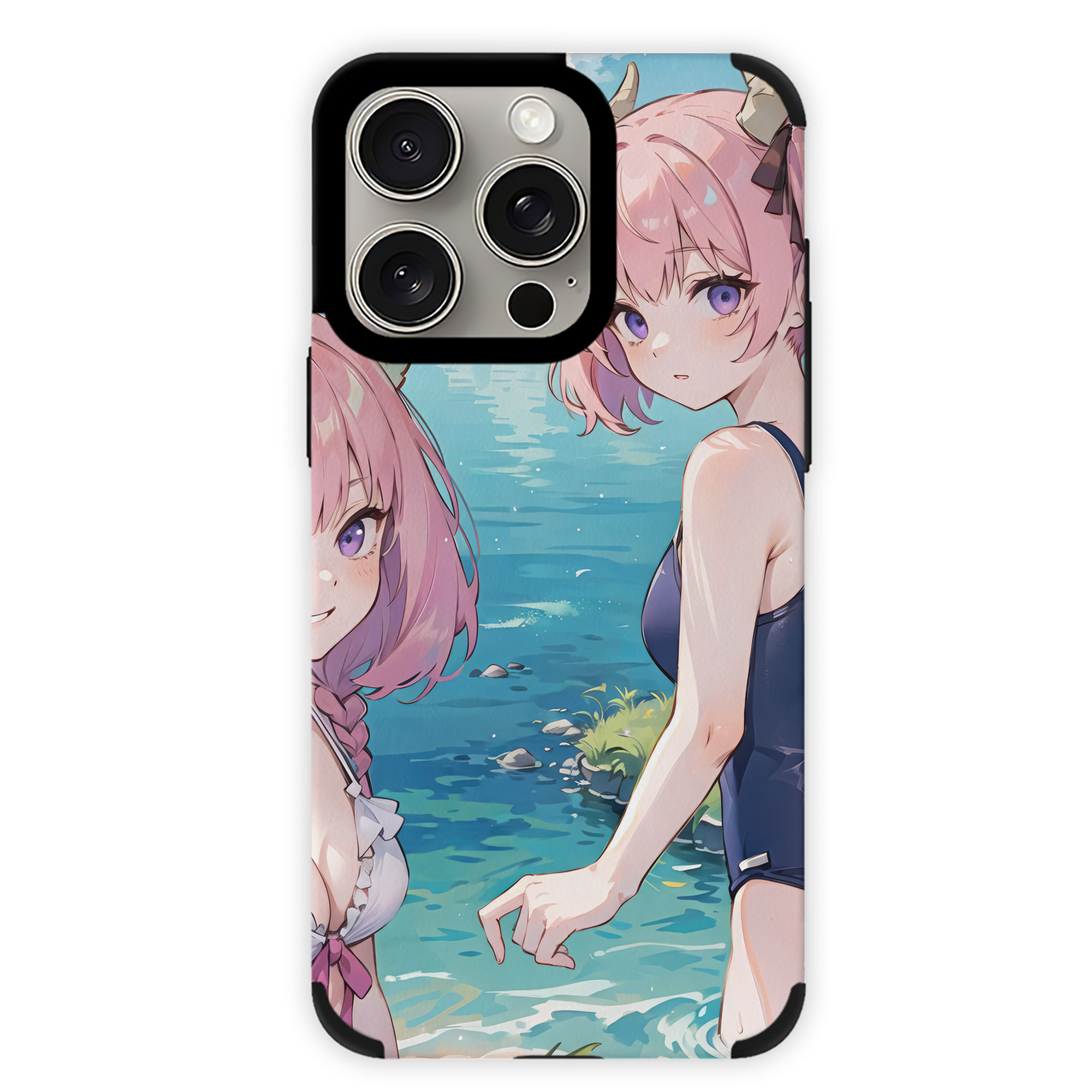 （画像用） 葬送のフリーレン Frieren 【iPhone15ProMax対応】 PUレザー スマホケース 耐衝撃＆黄変防止