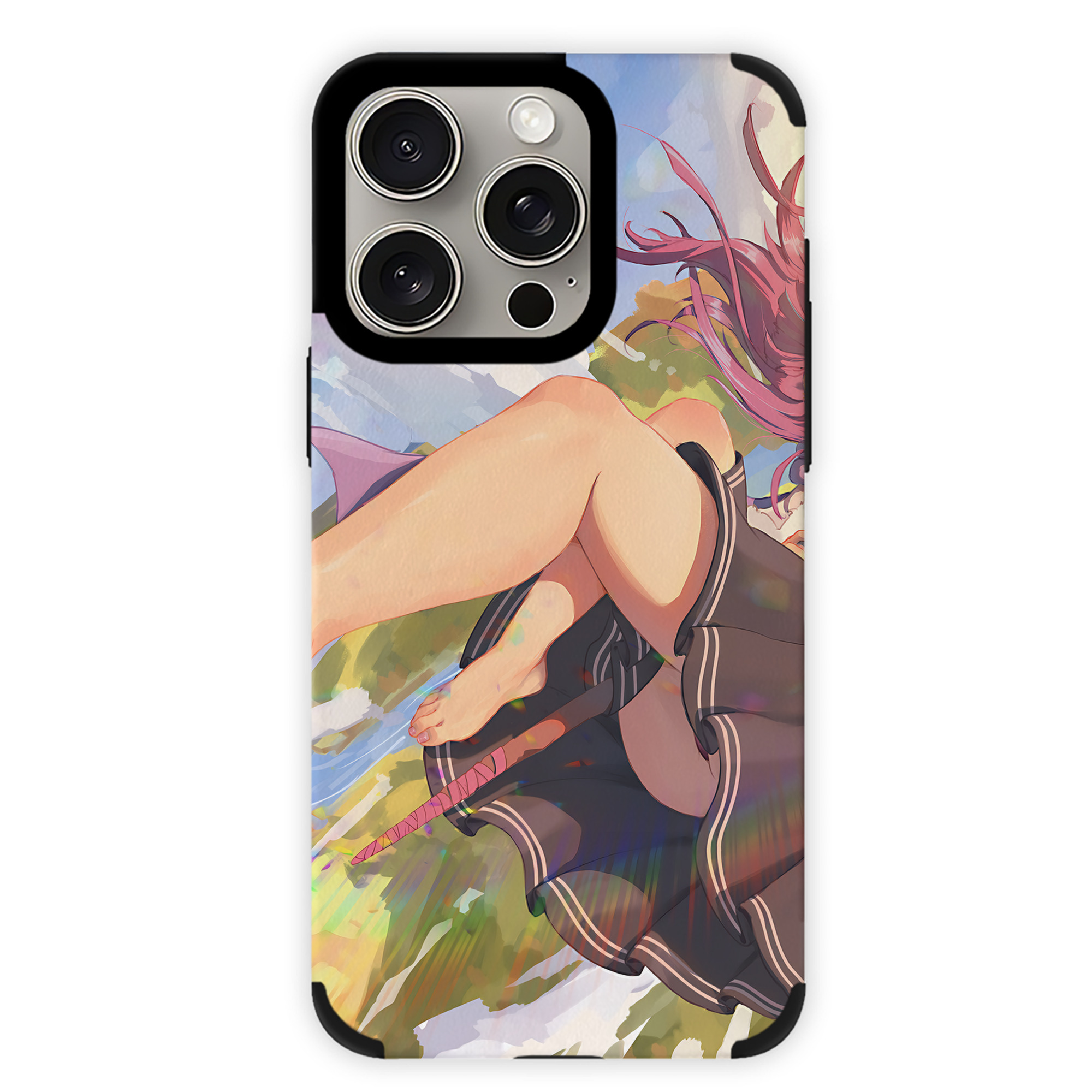 （画像用） 葬送のフリーレン Frieren 【iPhone15ProMax対応】 PUレザー スマホケース 耐衝撃＆黄変防止