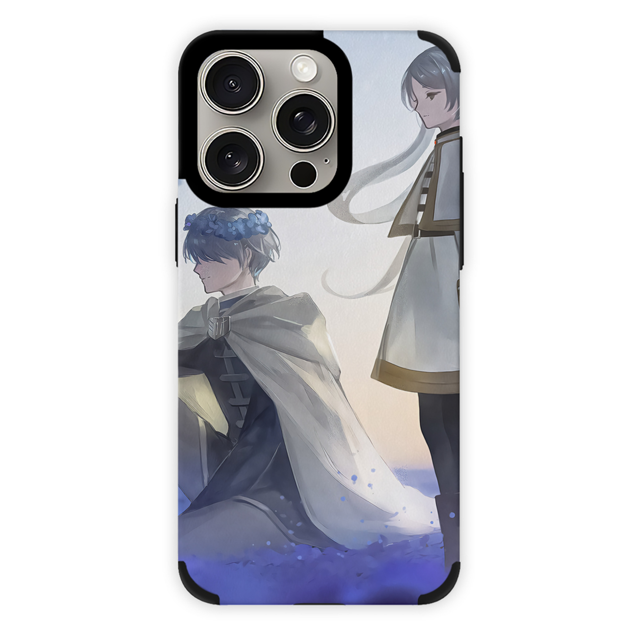（画像用） 葬送のフリーレン Frieren 【iPhone15ProMax対応】 PUレザー スマホケース 耐衝撃＆黄変防止