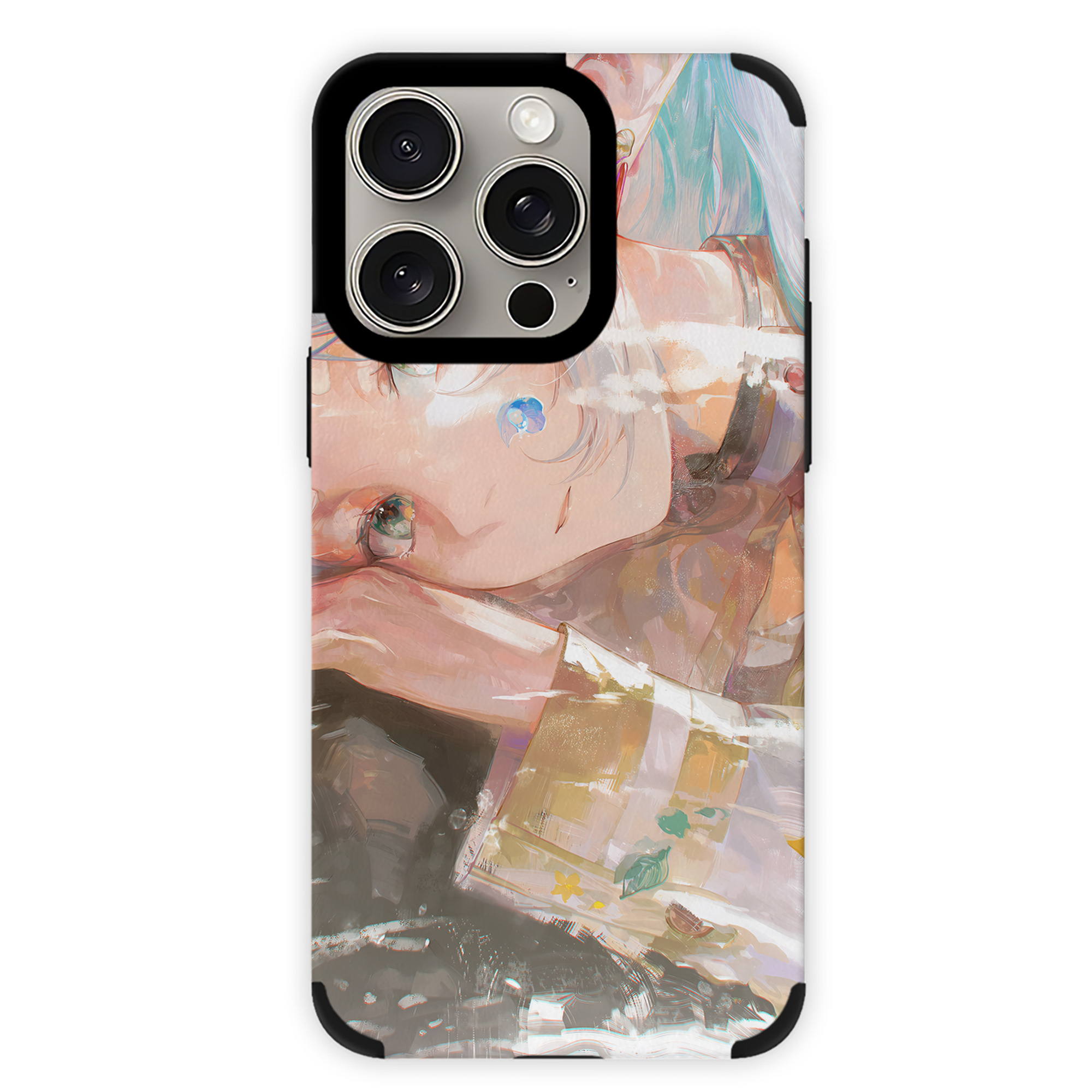 （画像用） 葬送のフリーレン Frieren 【iPhone15ProMax対応】 PUレザー スマホケース 耐衝撃＆黄変防止