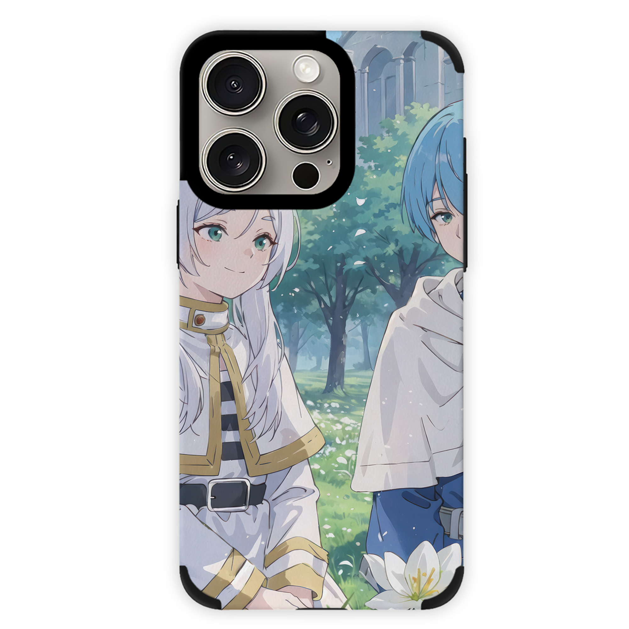 （画像用） 葬送のフリーレン Frieren 【iPhone15ProMax対応】 PUレザー スマホケース 耐衝撃＆黄変防止