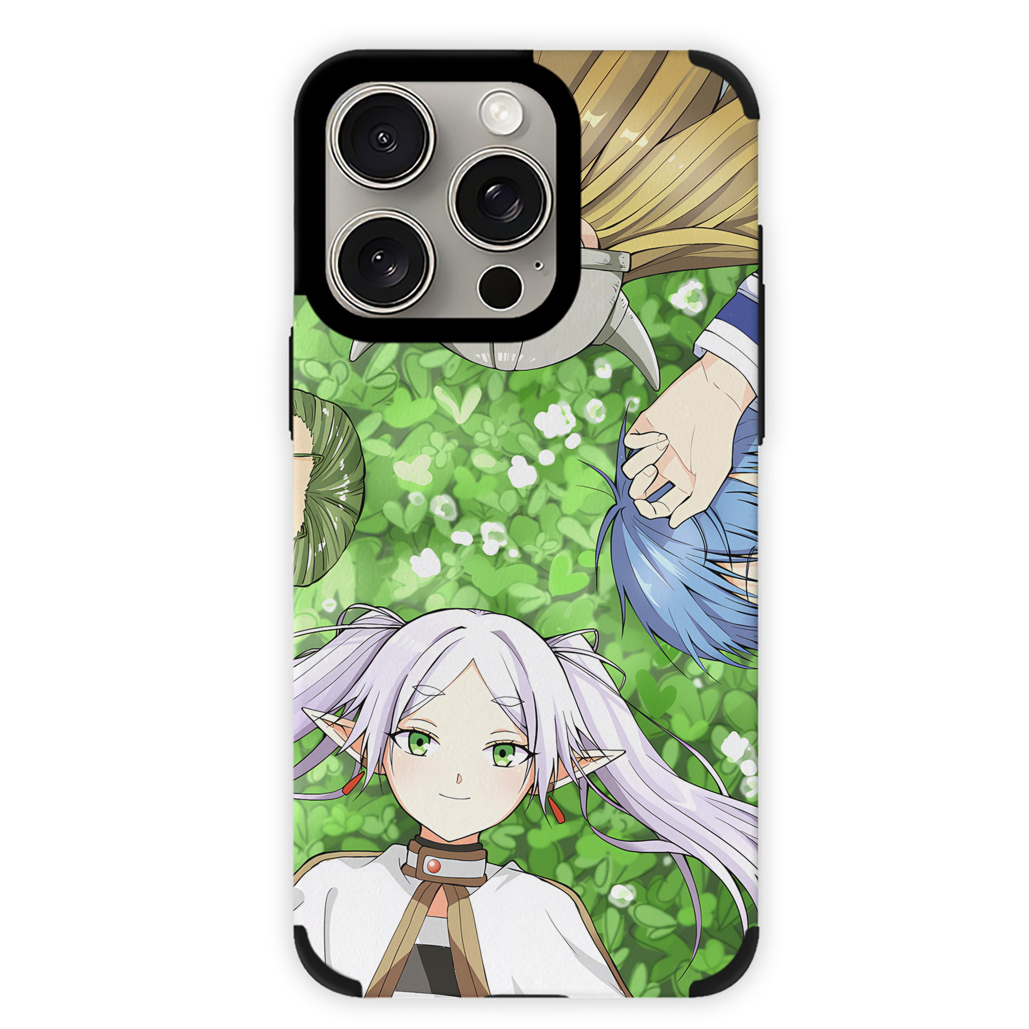 （画像用） 葬送のフリーレン Frieren 【iPhone15ProMax対応】 PUレザー スマホケース 耐衝撃＆黄変防止