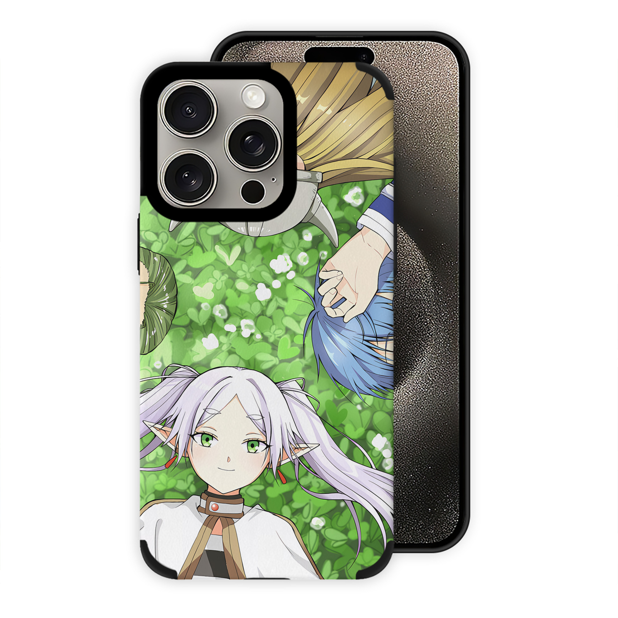 （画像用） 葬送のフリーレン Frieren 【iPhone15ProMax対応】 PUレザー スマホケース 耐衝撃＆黄変防止