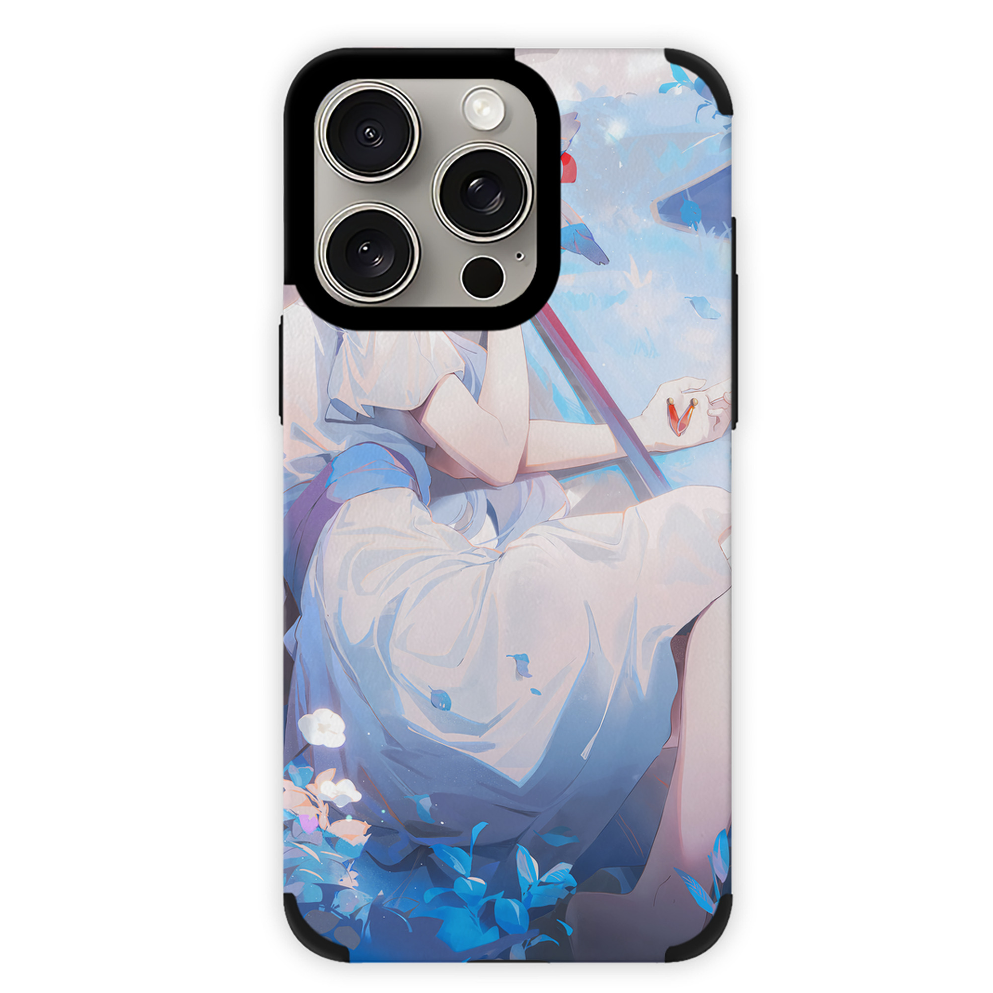 （画像用） 葬送のフリーレン Frieren 【iPhone15ProMax対応】 PUレザー スマホケース 耐衝撃＆黄変防止