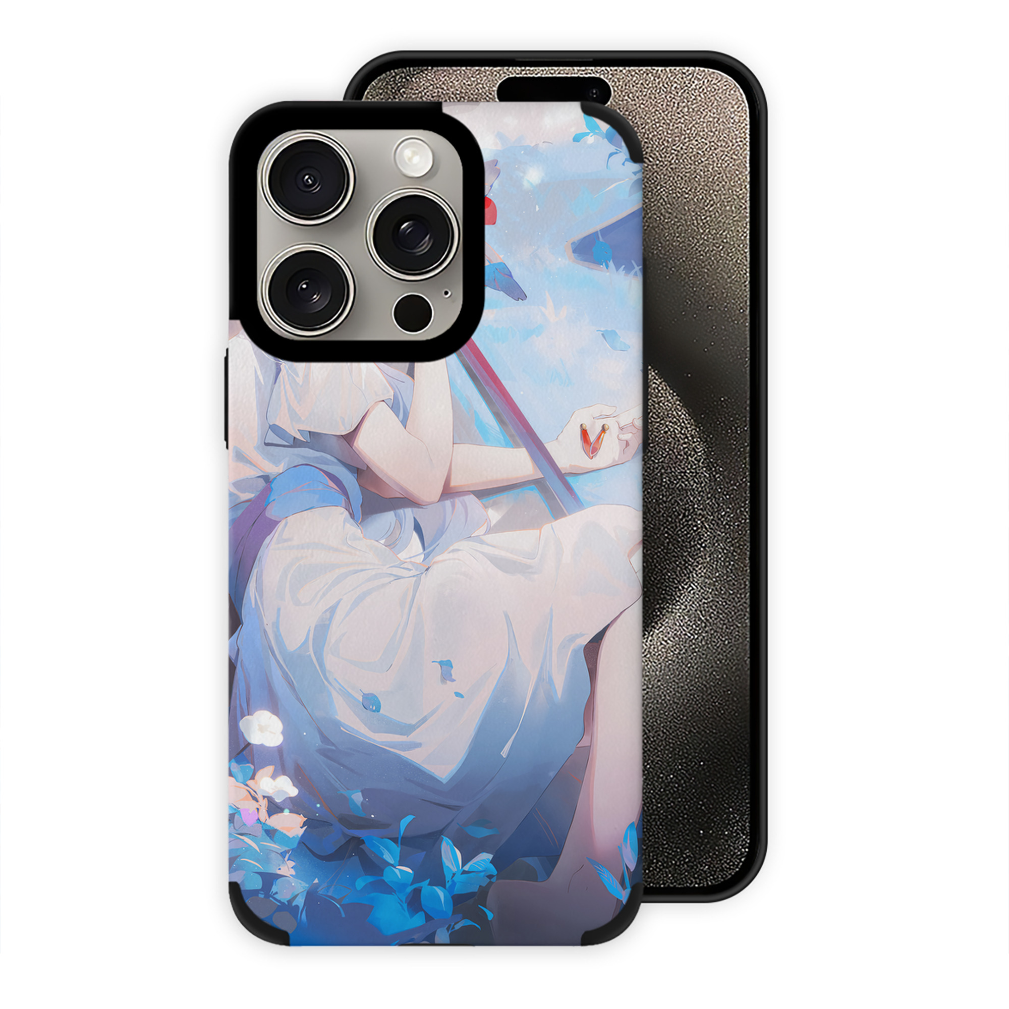 （画像用） 葬送のフリーレン Frieren 【iPhone15ProMax対応】 PUレザー スマホケース 耐衝撃＆黄変防止