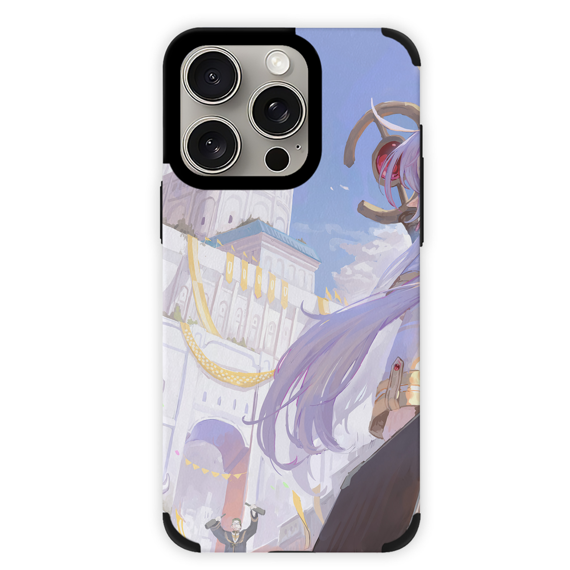（画像用） 葬送のフリーレン Frieren 【iPhone15ProMax対応】 PUレザー スマホケース 耐衝撃＆黄変防止
