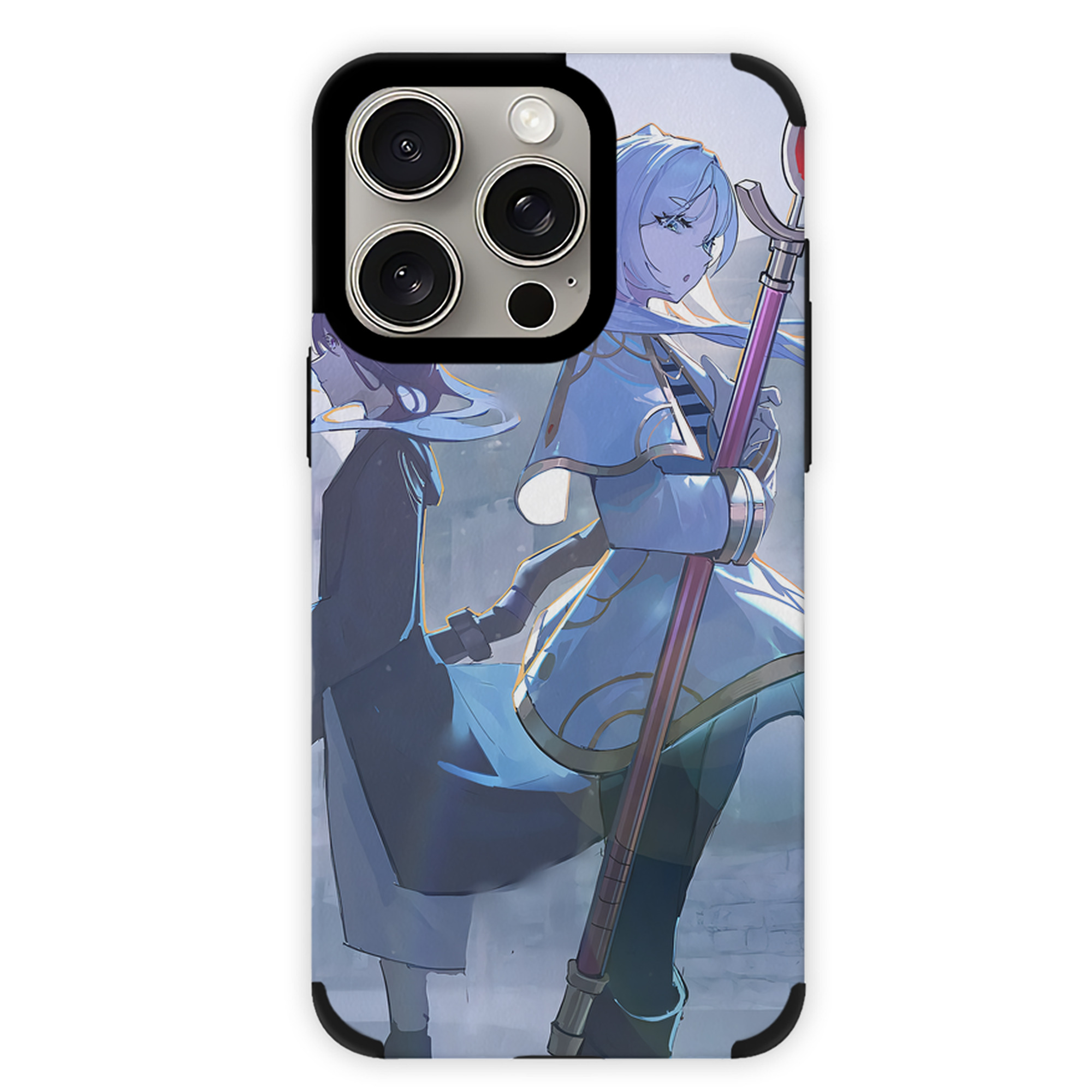 （画像用） 葬送のフリーレン Frieren 【iPhone15ProMax対応】 PUレザー スマホケース 耐衝撃＆黄変防止