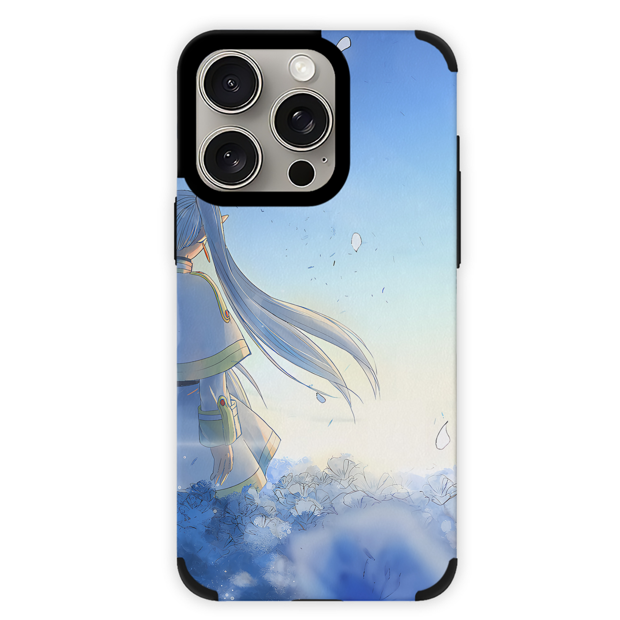 （画像用） 葬送のフリーレン Frieren 【iPhone15ProMax対応】 PUレザー スマホケース 耐衝撃＆黄変防止