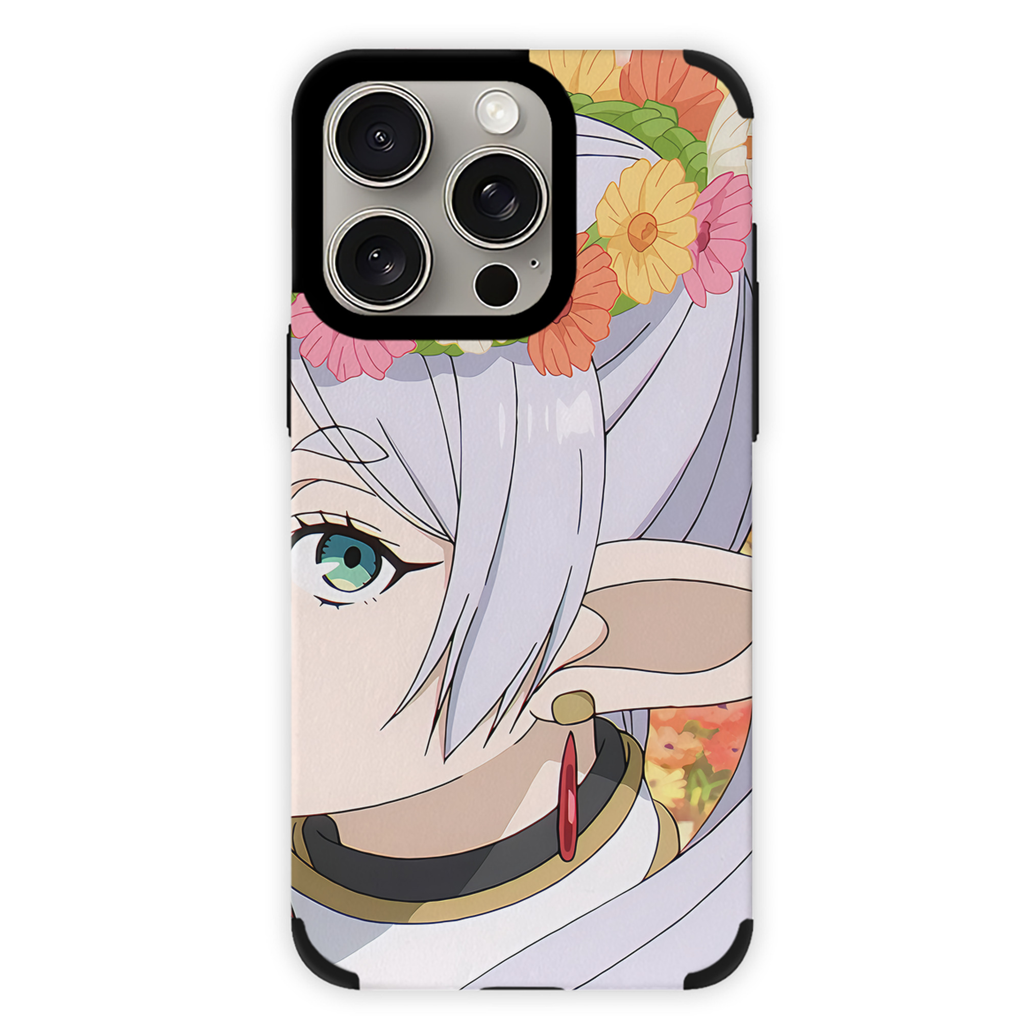 （画像用） 葬送のフリーレン Frieren 【iPhone15ProMax対応】 PUレザー スマホケース 耐衝撃＆黄変防止