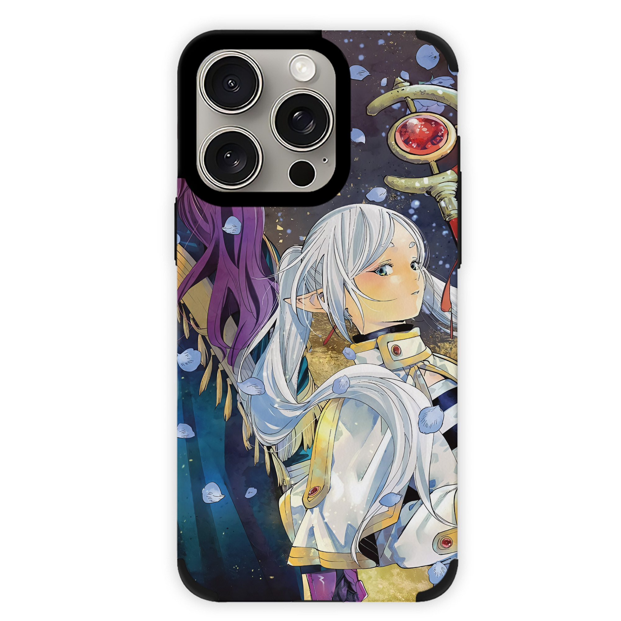 （画像用） 葬送のフリーレン Frieren 【iPhone15ProMax対応】 PUレザー スマホケース 耐衝撃＆黄変防止