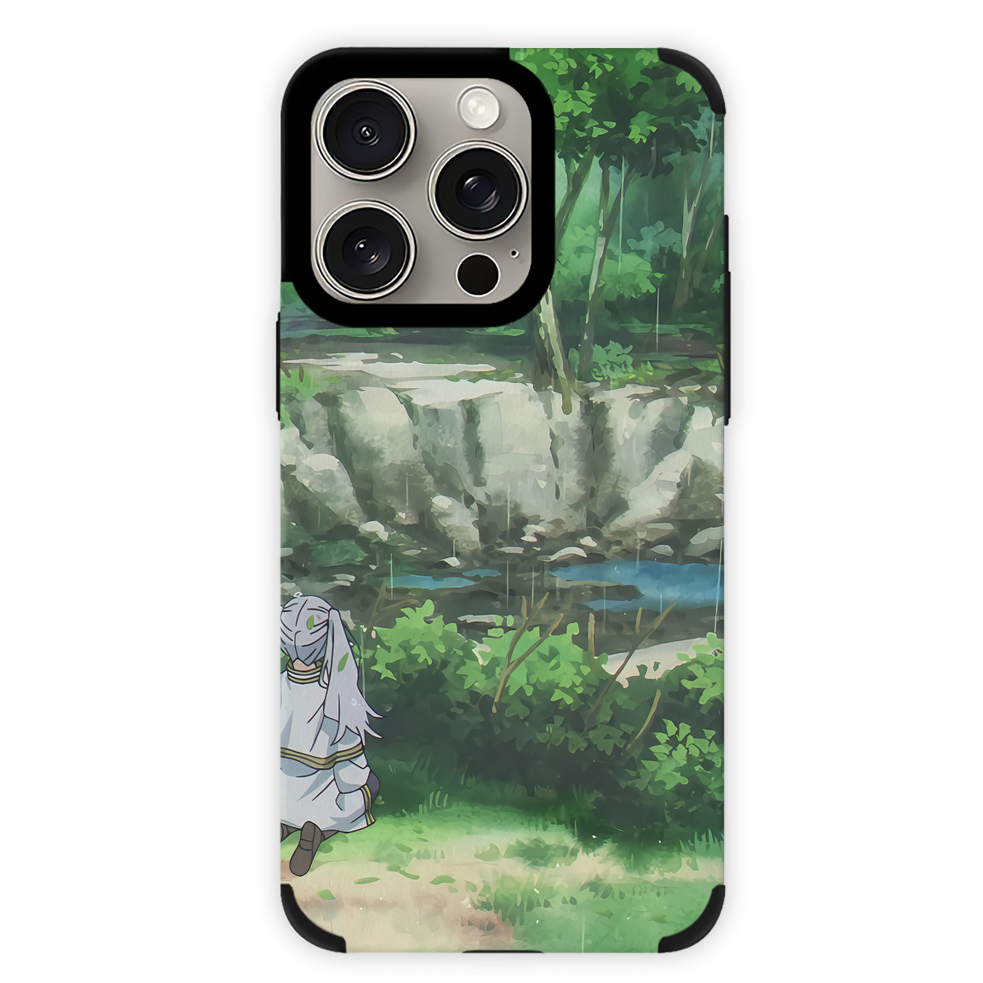 （画像用） 葬送のフリーレン Frieren 【iPhone15ProMax対応】 PUレザー スマホケース 耐衝撃＆黄変防止