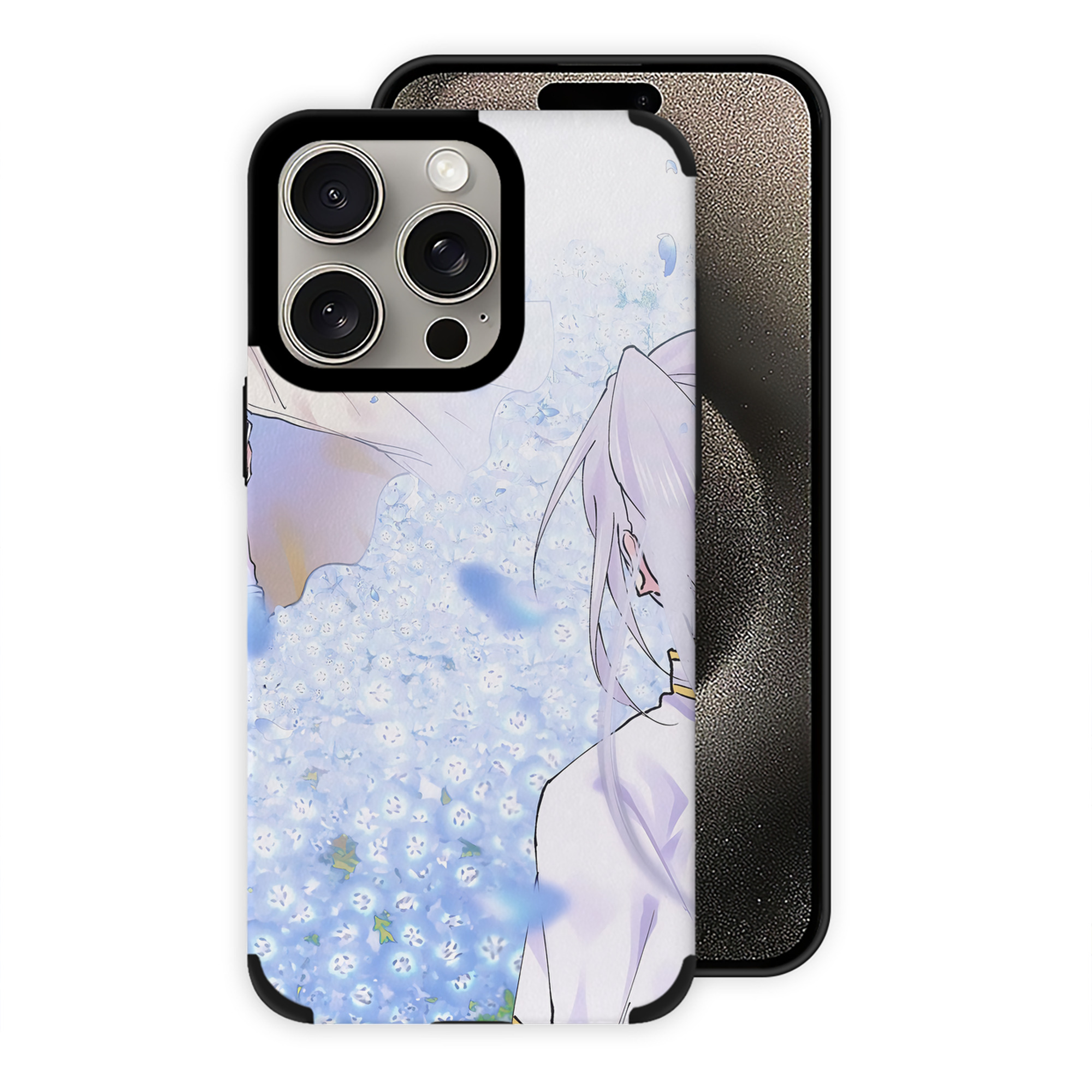 （画像用） 葬送のフリーレン Frieren 【iPhone15ProMax対応】 PUレザー スマホケース 耐衝撃＆黄変防止