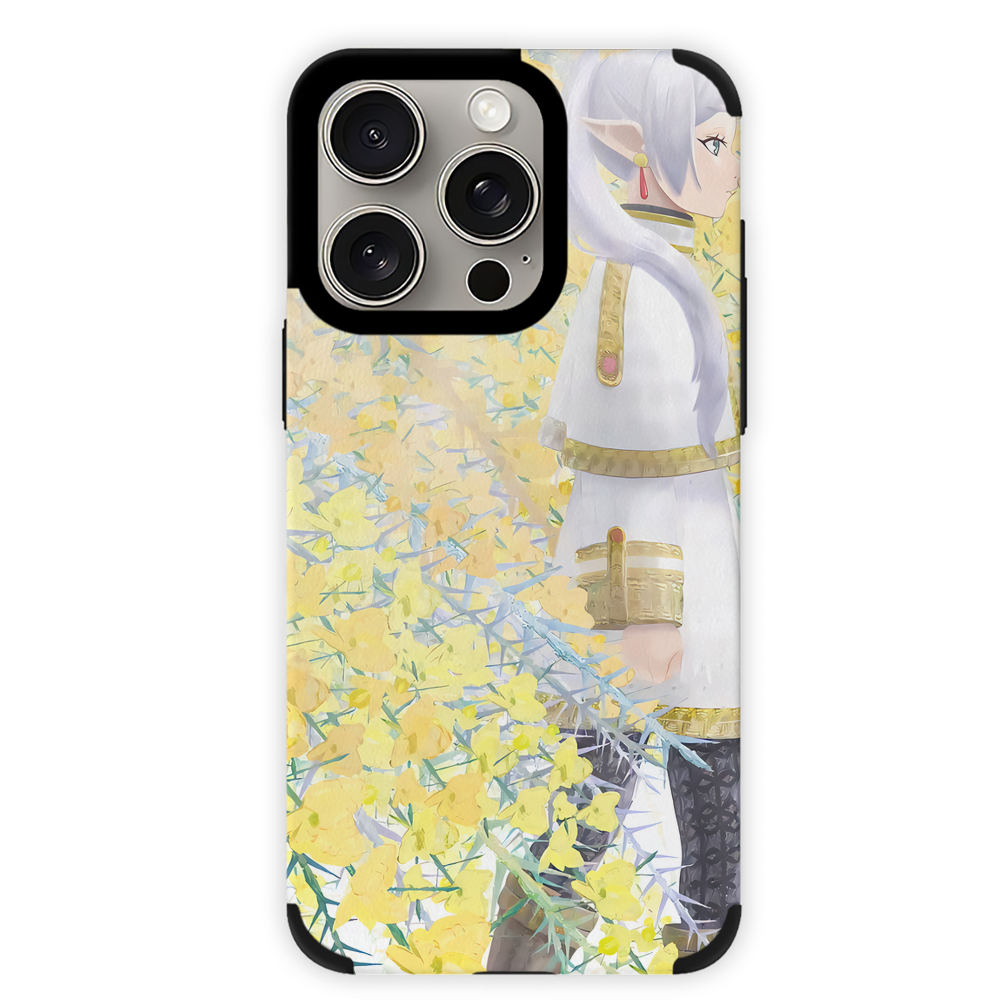 （画像用） 葬送のフリーレン Frieren 【iPhone15ProMax対応】 PUレザー スマホケース 耐衝撃＆黄変防止