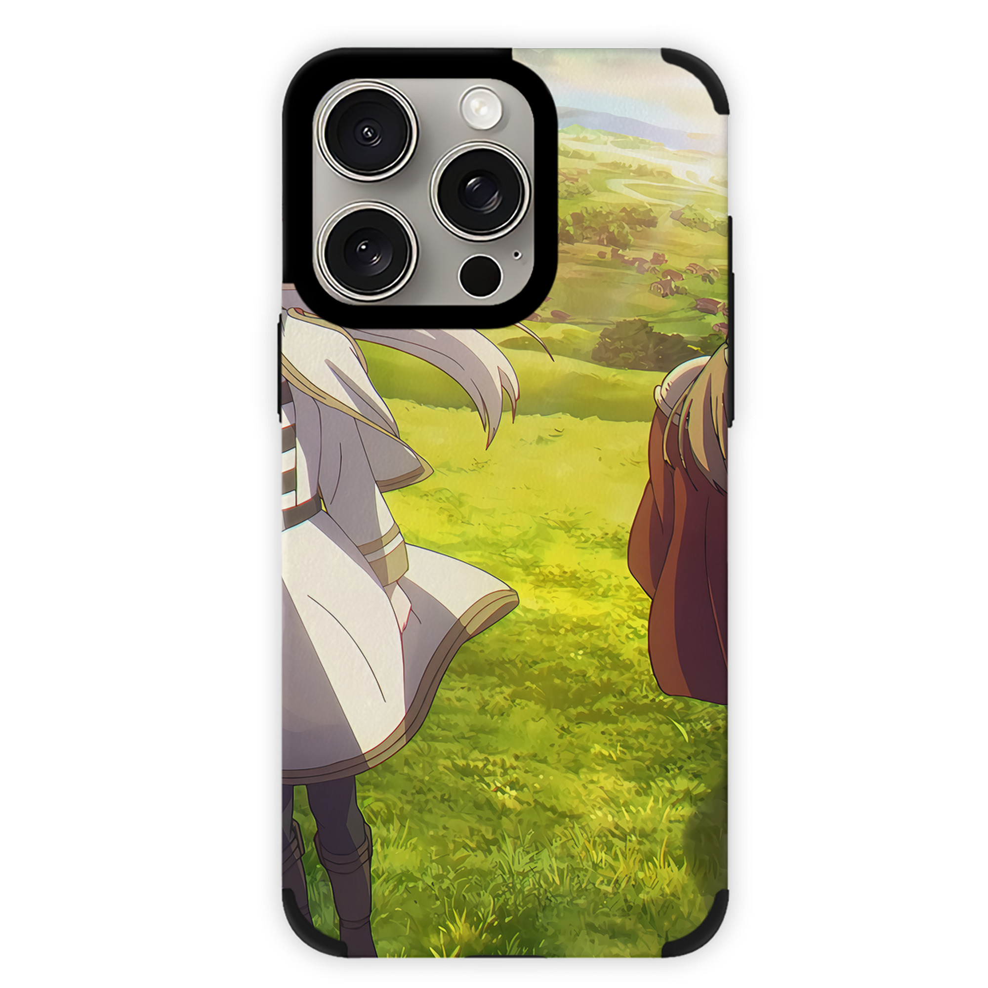 （画像用） 葬送のフリーレン Frieren 【iPhone15ProMax対応】 PUレザー スマホケース 耐衝撃＆黄変防止