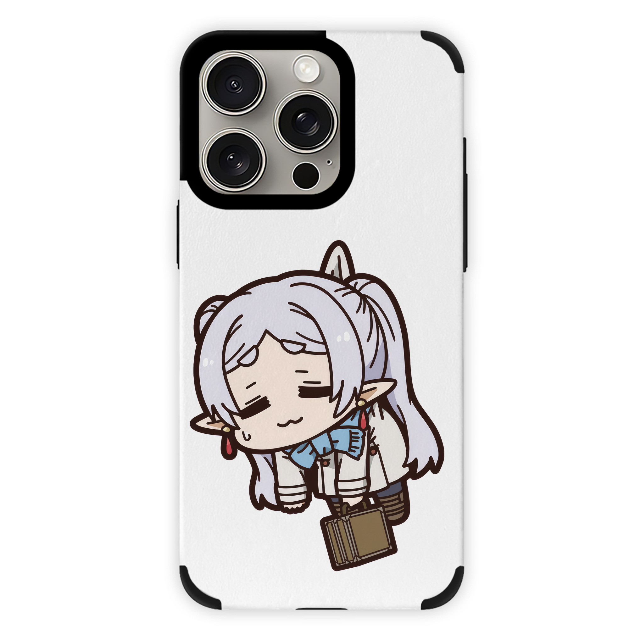 （画像用） 葬送のフリーレン Frieren 【iPhone15ProMax対応】 PUレザー スマホケース 耐衝撃＆黄変防止
