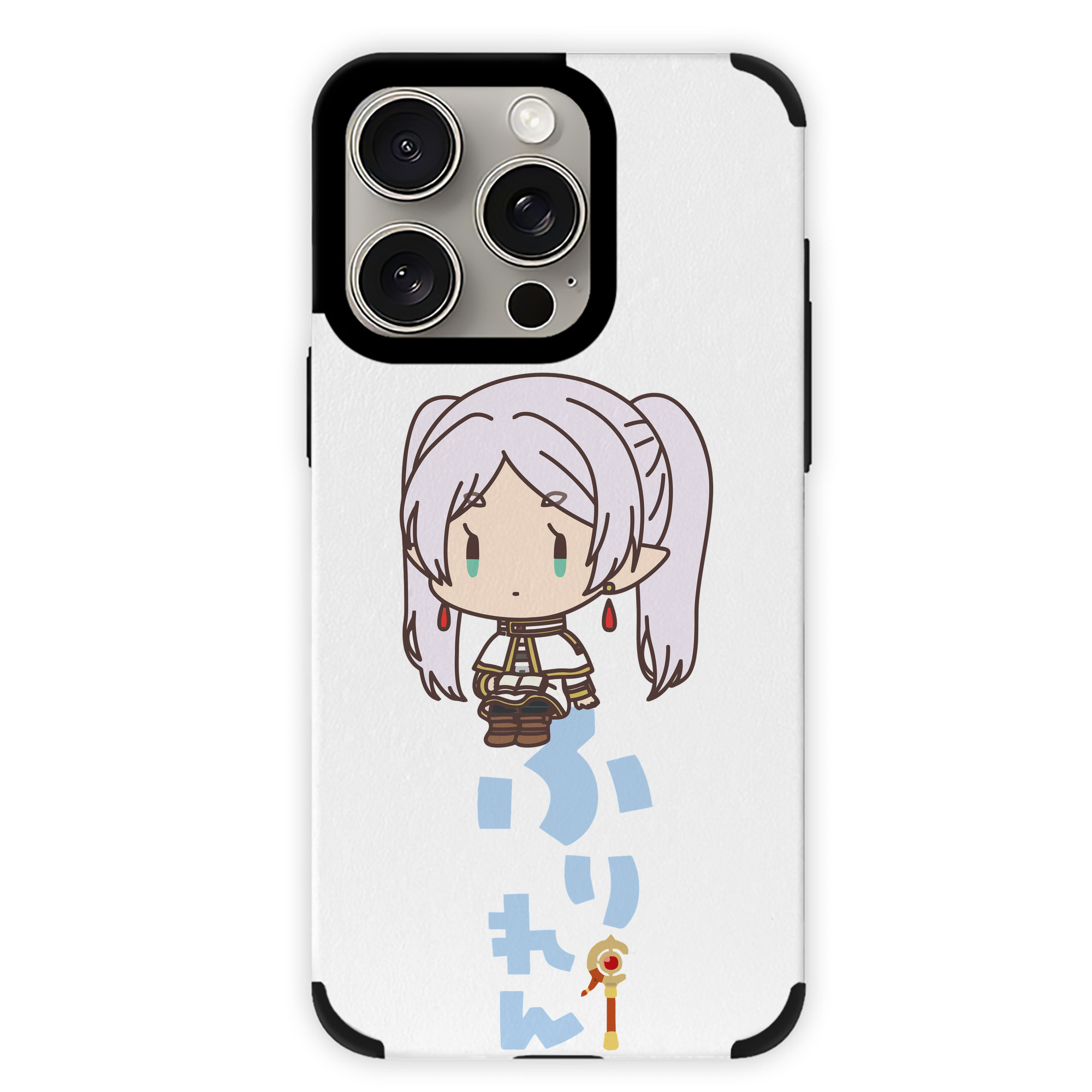 （画像用） 葬送のフリーレン Frieren 【iPhone15ProMax対応】 PUレザー スマホケース 耐衝撃＆黄変防止