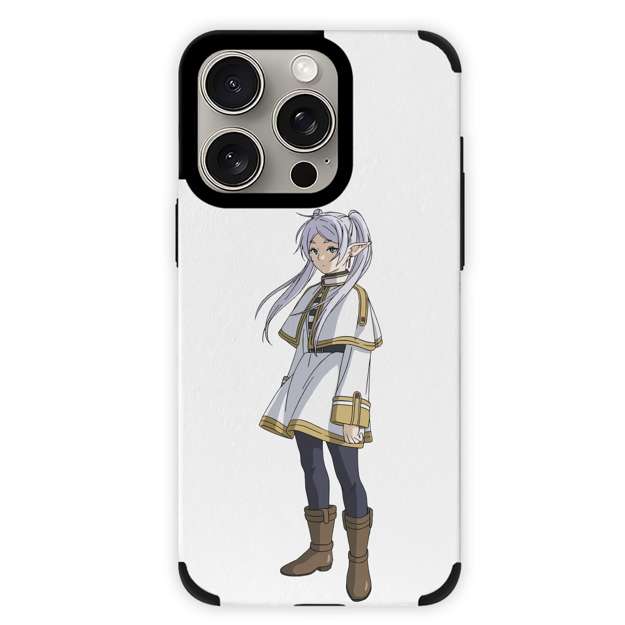 （画像用） 葬送のフリーレン Frieren 【iPhone15ProMax対応】 PUレザー スマホケース 耐衝撃＆黄変防止