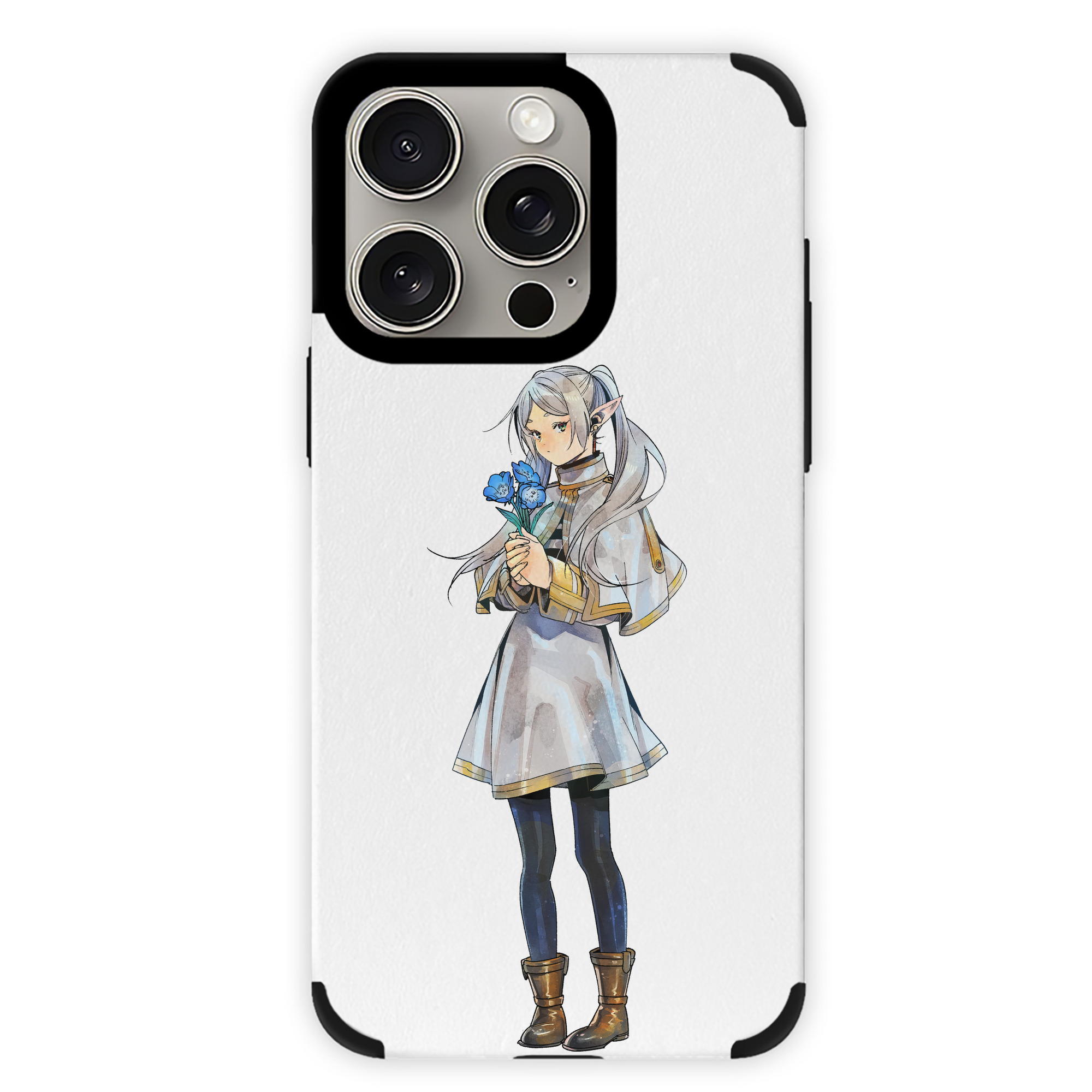 （画像用） 葬送のフリーレン Frieren 【iPhone15ProMax対応】 PUレザー スマホケース 耐衝撃＆黄変防止