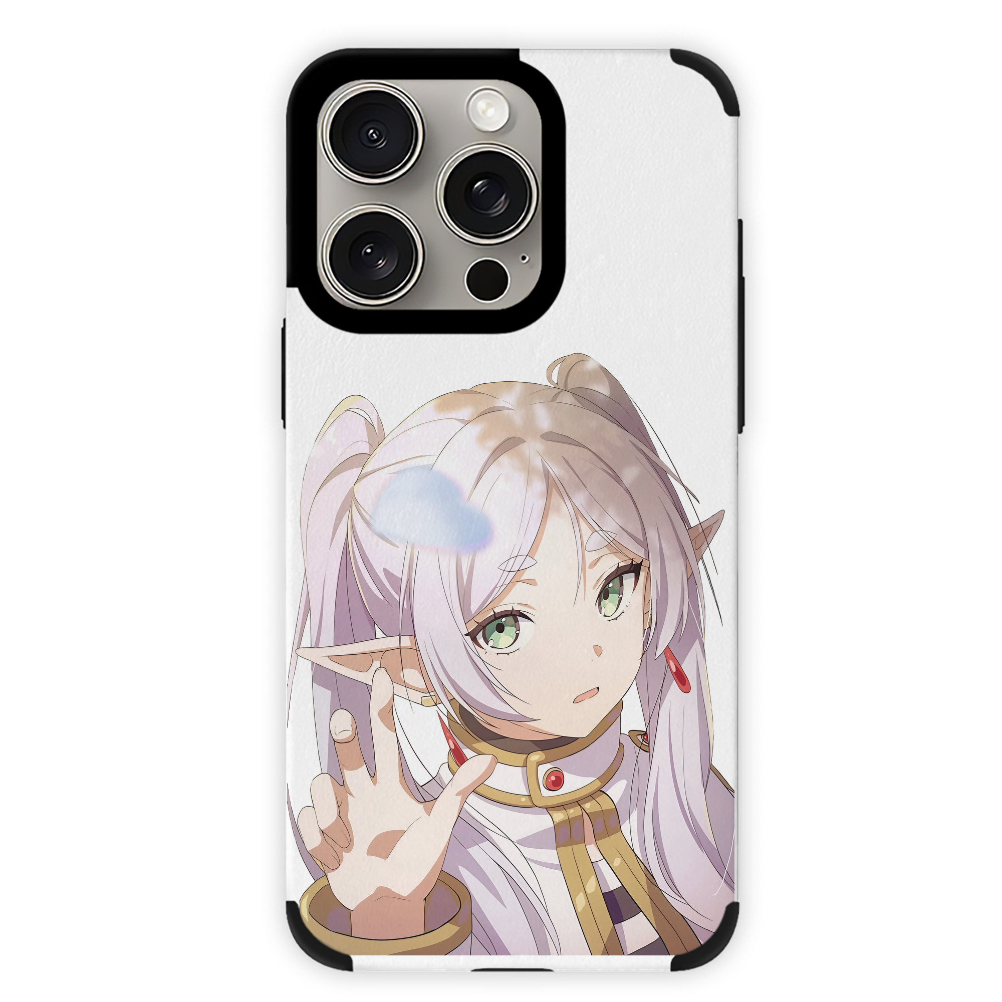 （画像用） 葬送のフリーレン Frieren 【iPhone15ProMax対応】 PUレザー スマホケース 耐衝撃＆黄変防止