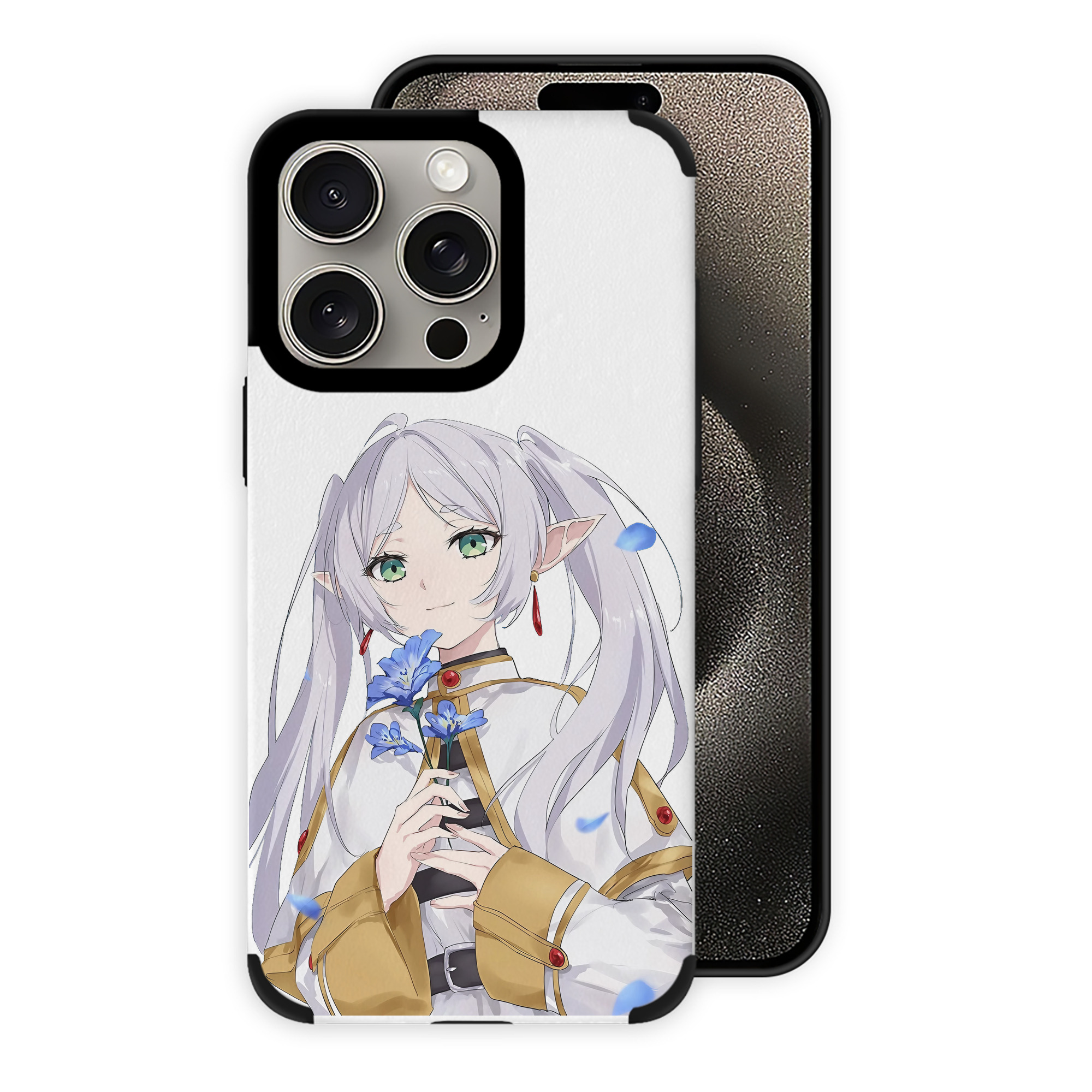 （画像用） 葬送のフリーレン Frieren 【iPhone15ProMax対応】 PUレザー スマホケース 耐衝撃＆黄変防止