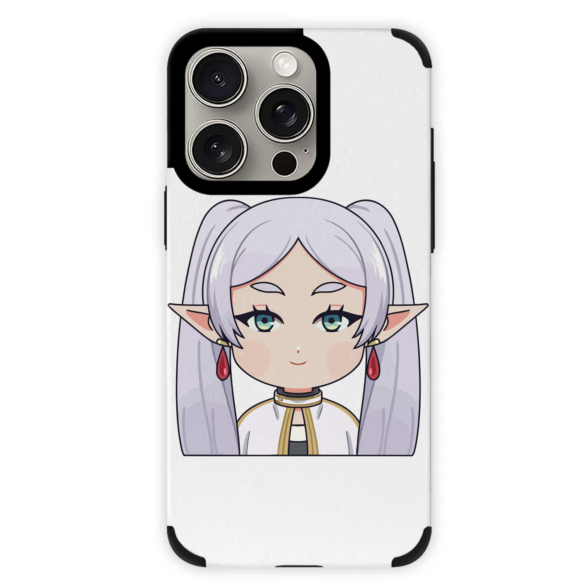 （画像用） 葬送のフリーレン Frieren 【iPhone15ProMax対応】 PUレザー スマホケース 耐衝撃＆黄変防止