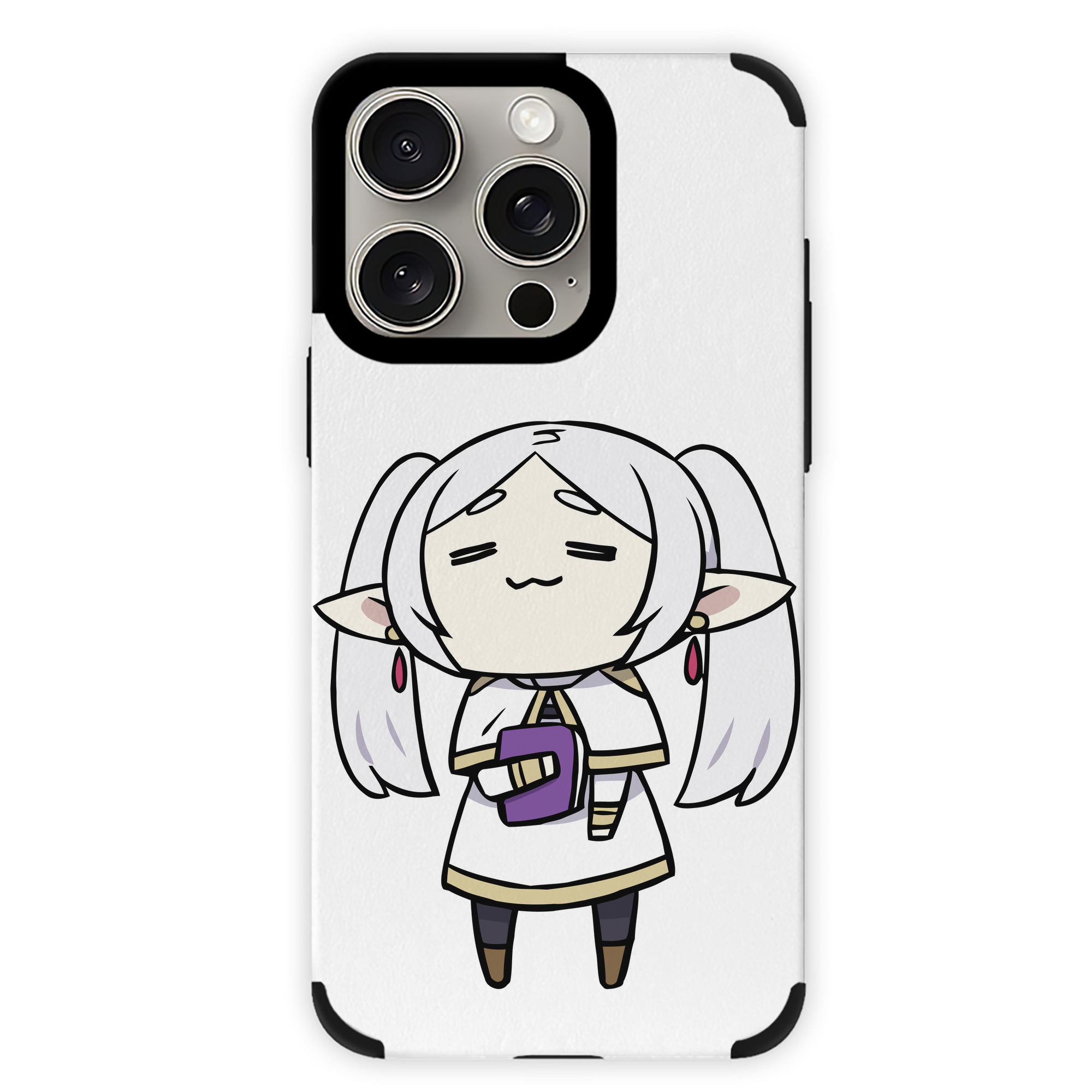 （画像用） 葬送のフリーレン Frieren 【iPhone15ProMax対応】 PUレザー スマホケース 耐衝撃＆黄変防止