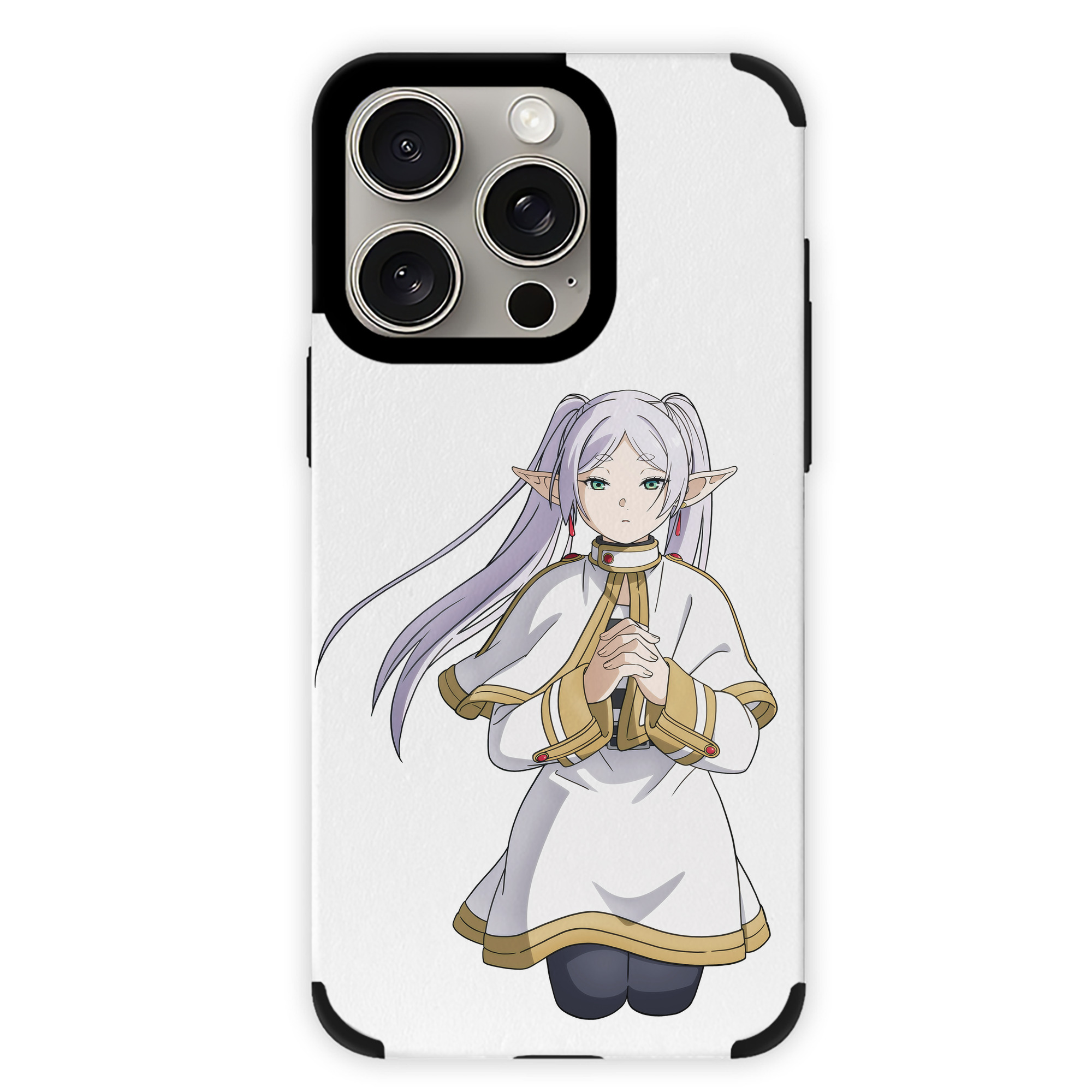 （画像用） 葬送のフリーレン Frieren 【iPhone15ProMax対応】 PUレザー スマホケース 耐衝撃＆黄変防止