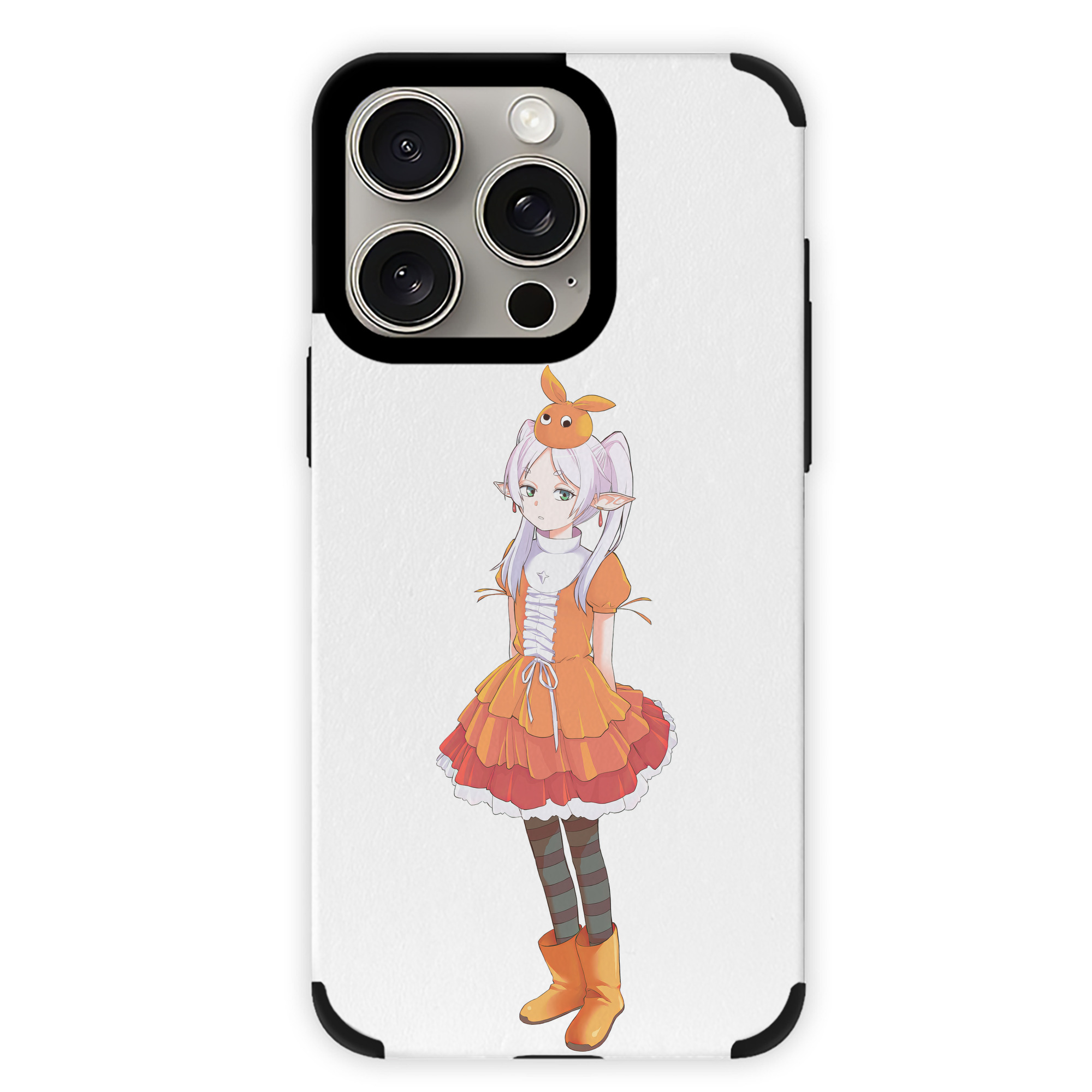（画像用） 葬送のフリーレン Frieren 【iPhone15ProMax対応】 PUレザー スマホケース 耐衝撃＆黄変防止