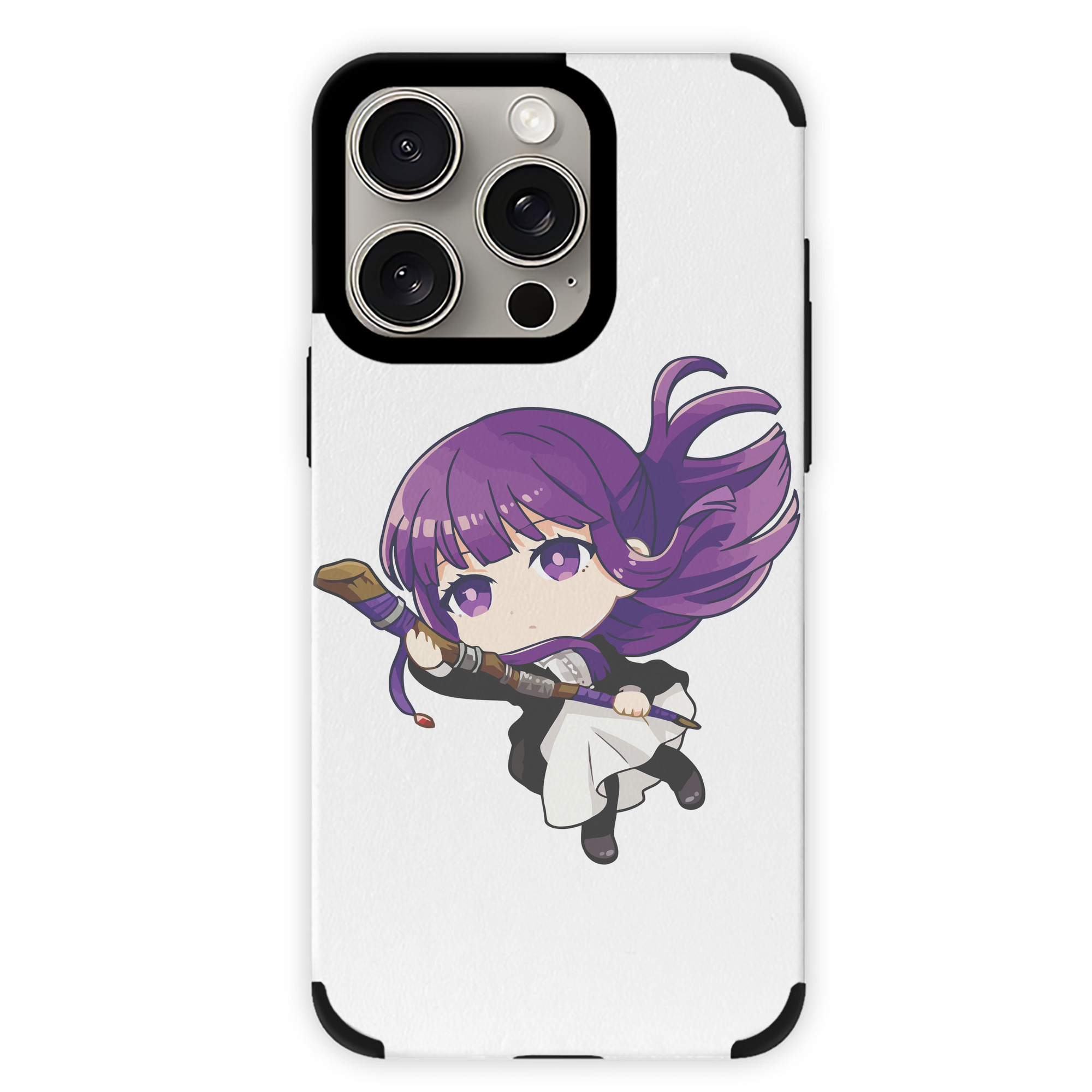 （画像用） 葬送のフリーレン Frieren 【iPhone15ProMax対応】 PUレザー スマホケース 耐衝撃＆黄変防止