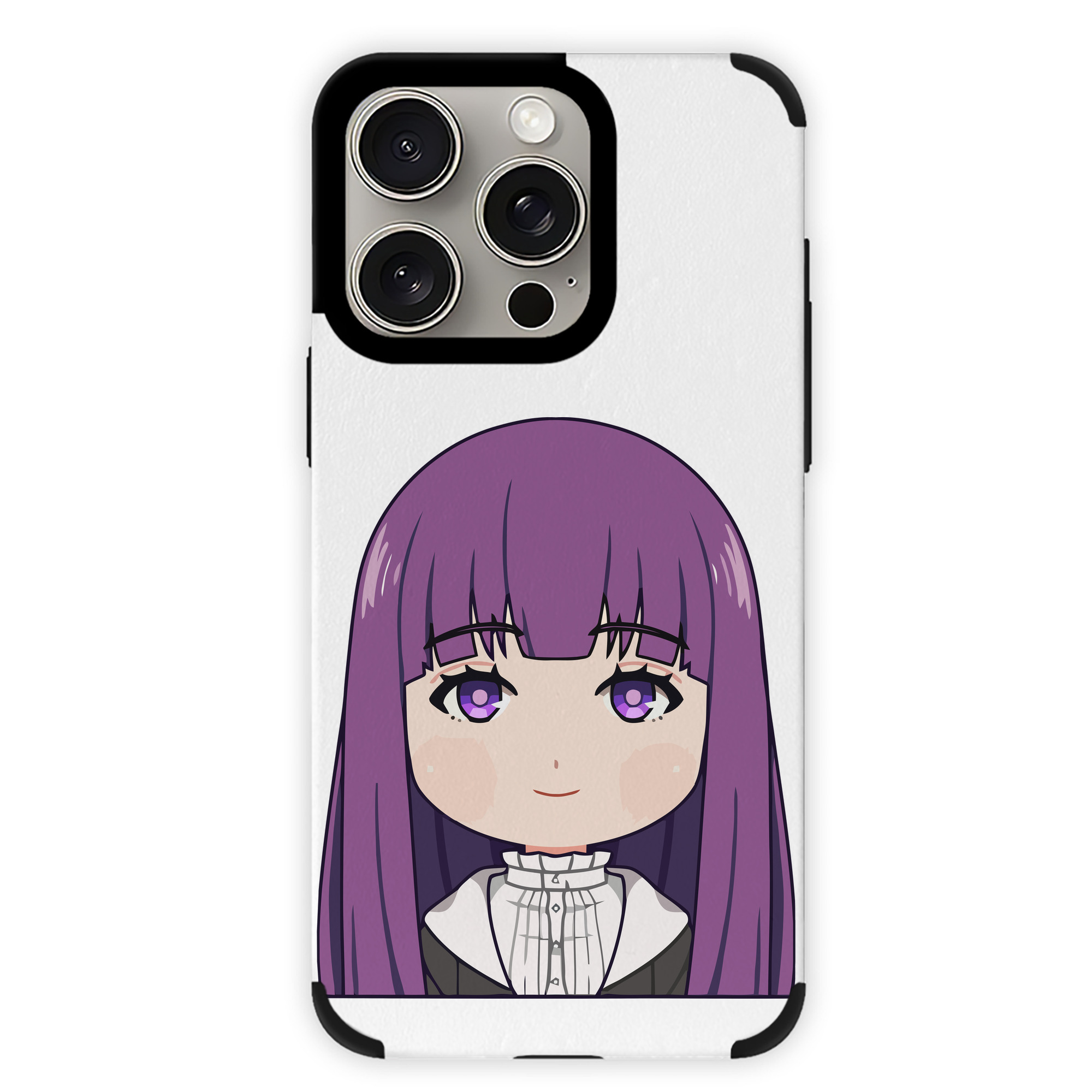 （画像用） 葬送のフリーレン Frieren 【iPhone15ProMax対応】 PUレザー スマホケース 耐衝撃＆黄変防止