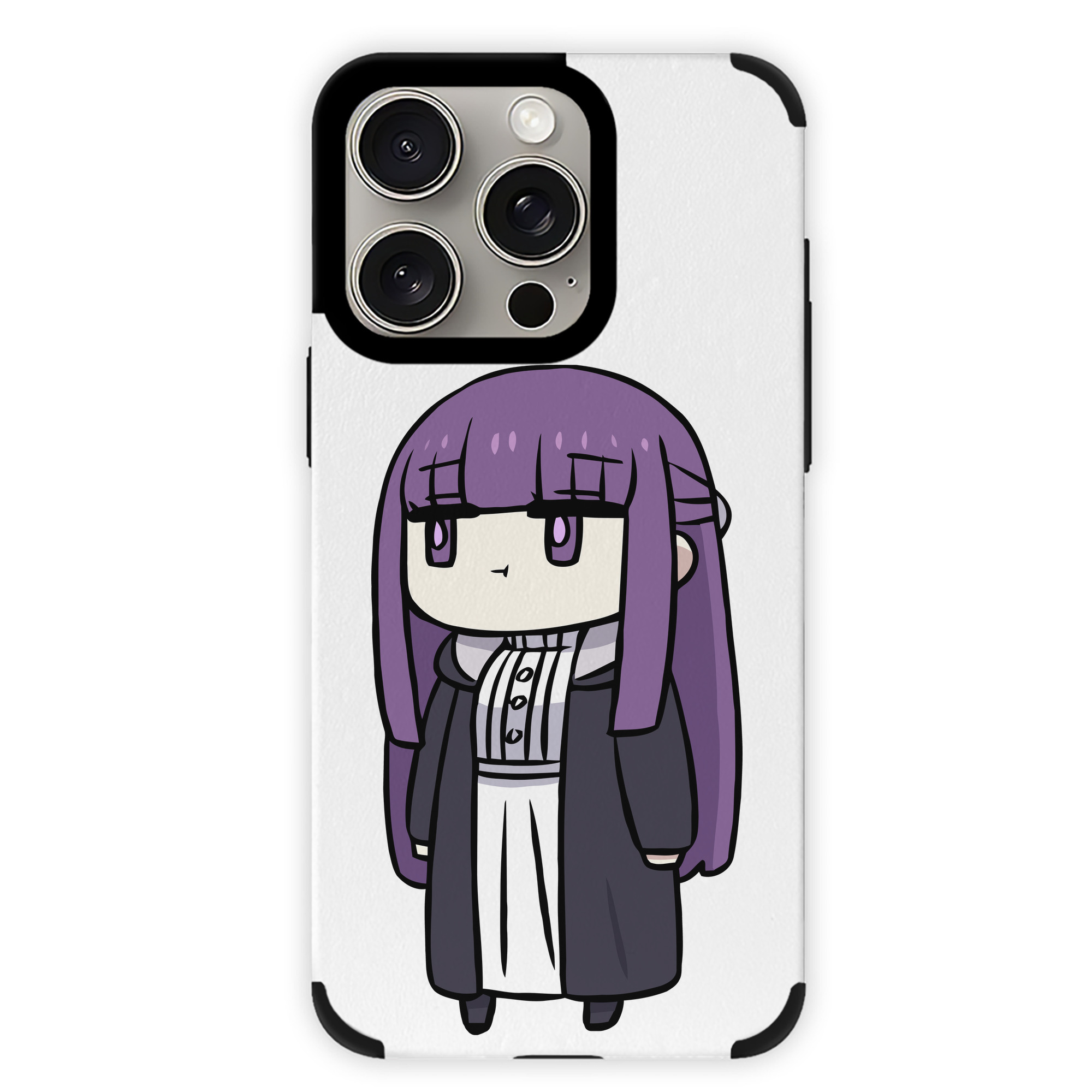 （画像用） 葬送のフリーレン Frieren 【iPhone15ProMax対応】 PUレザー スマホケース 耐衝撃＆黄変防止
