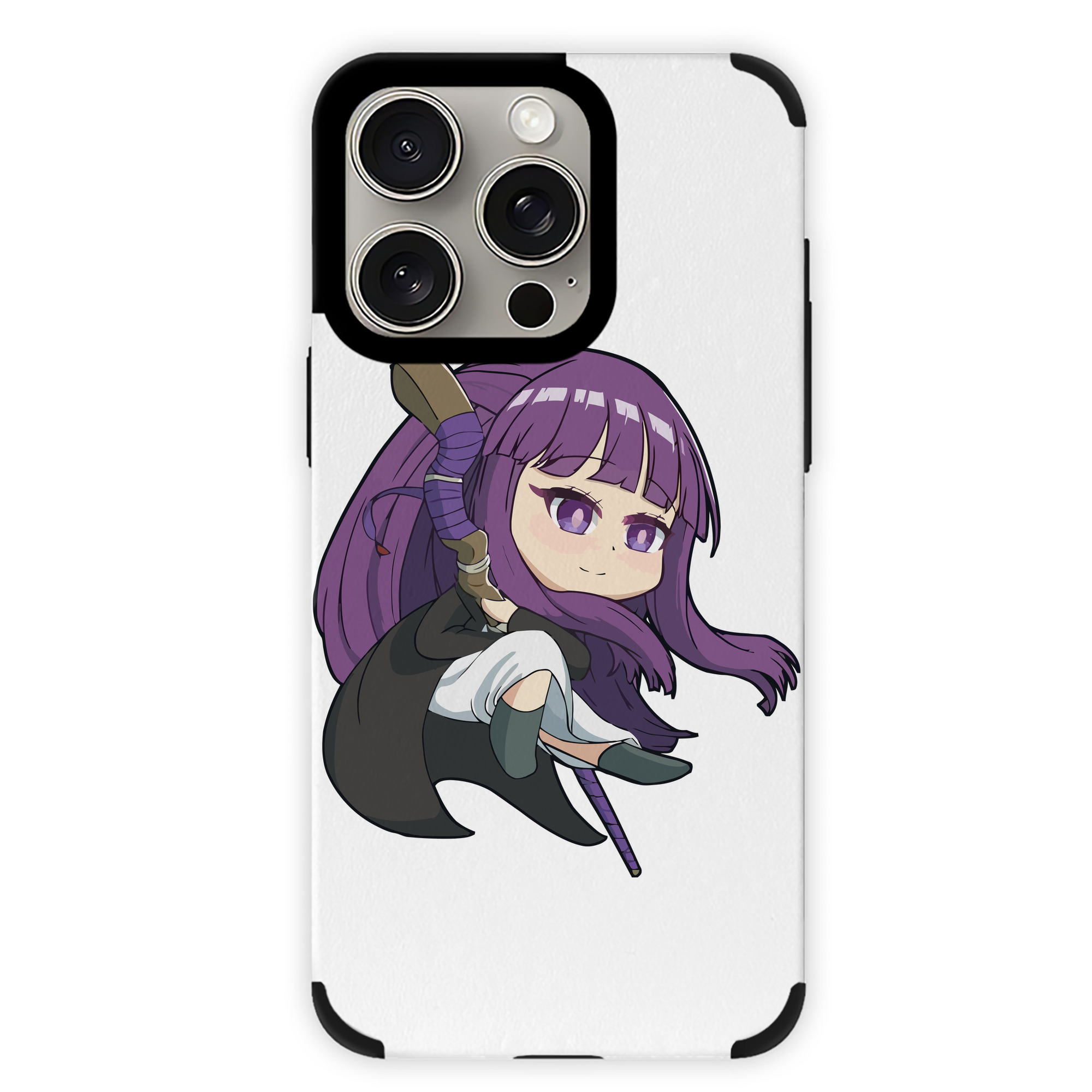 （画像用） 葬送のフリーレン Frieren 【iPhone15ProMax対応】 PUレザー スマホケース 耐衝撃＆黄変防止