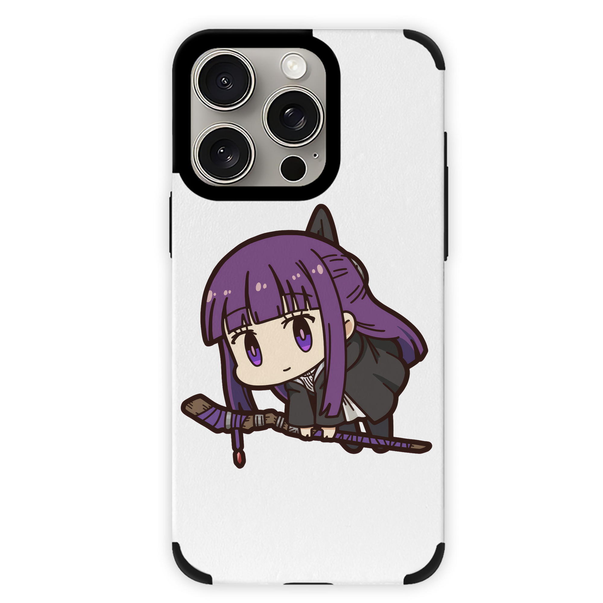 （画像用） 葬送のフリーレン Frieren 【iPhone15ProMax対応】 PUレザー スマホケース 耐衝撃＆黄変防止