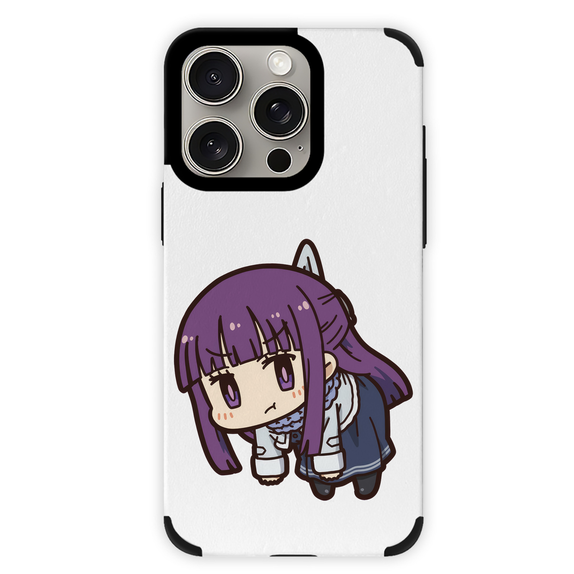 （画像用） 葬送のフリーレン Frieren 【iPhone15ProMax対応】 PUレザー スマホケース 耐衝撃＆黄変防止
